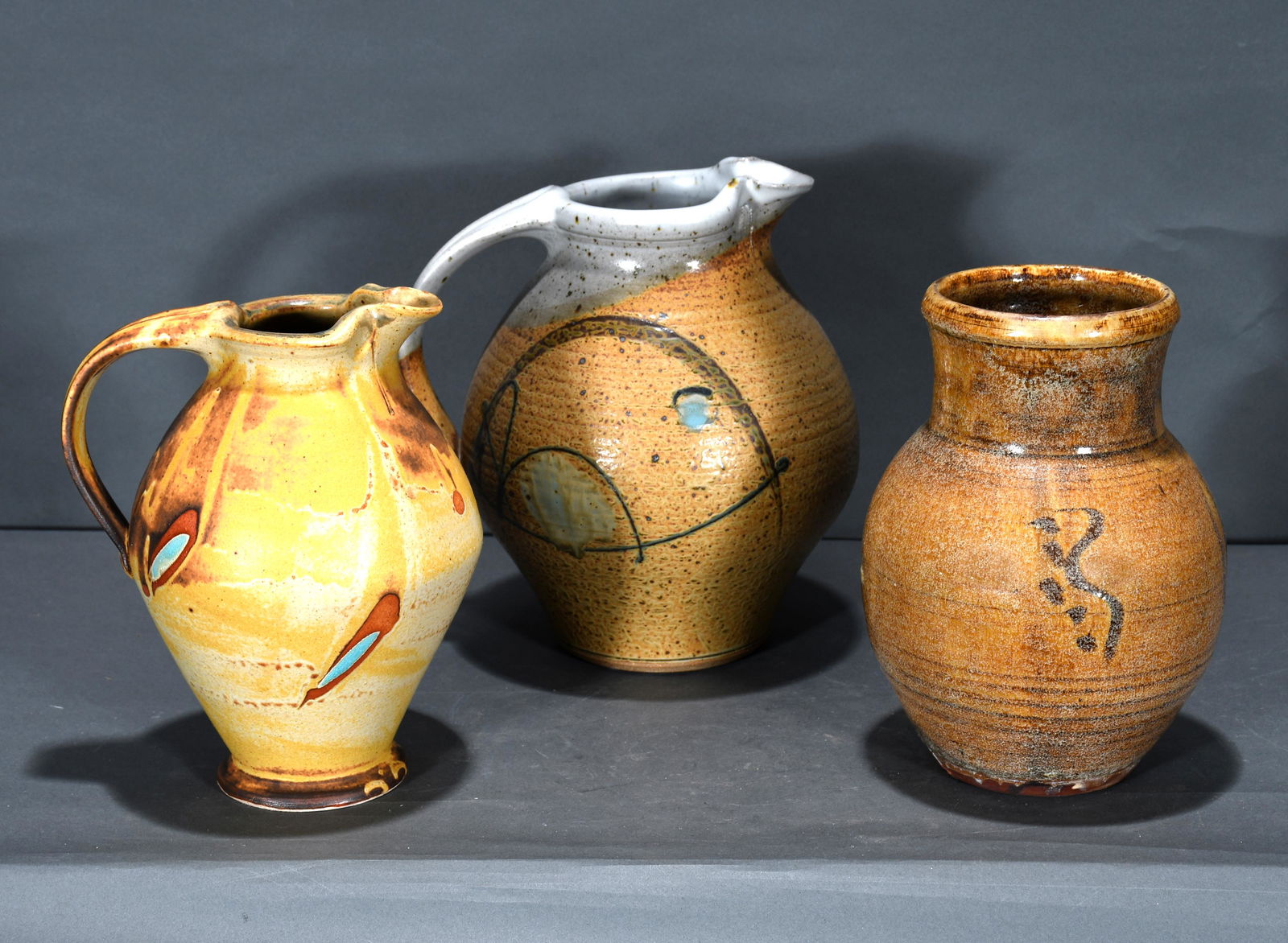 Unknown Potter. Two Pitchers and One Vase. (1 of 2)