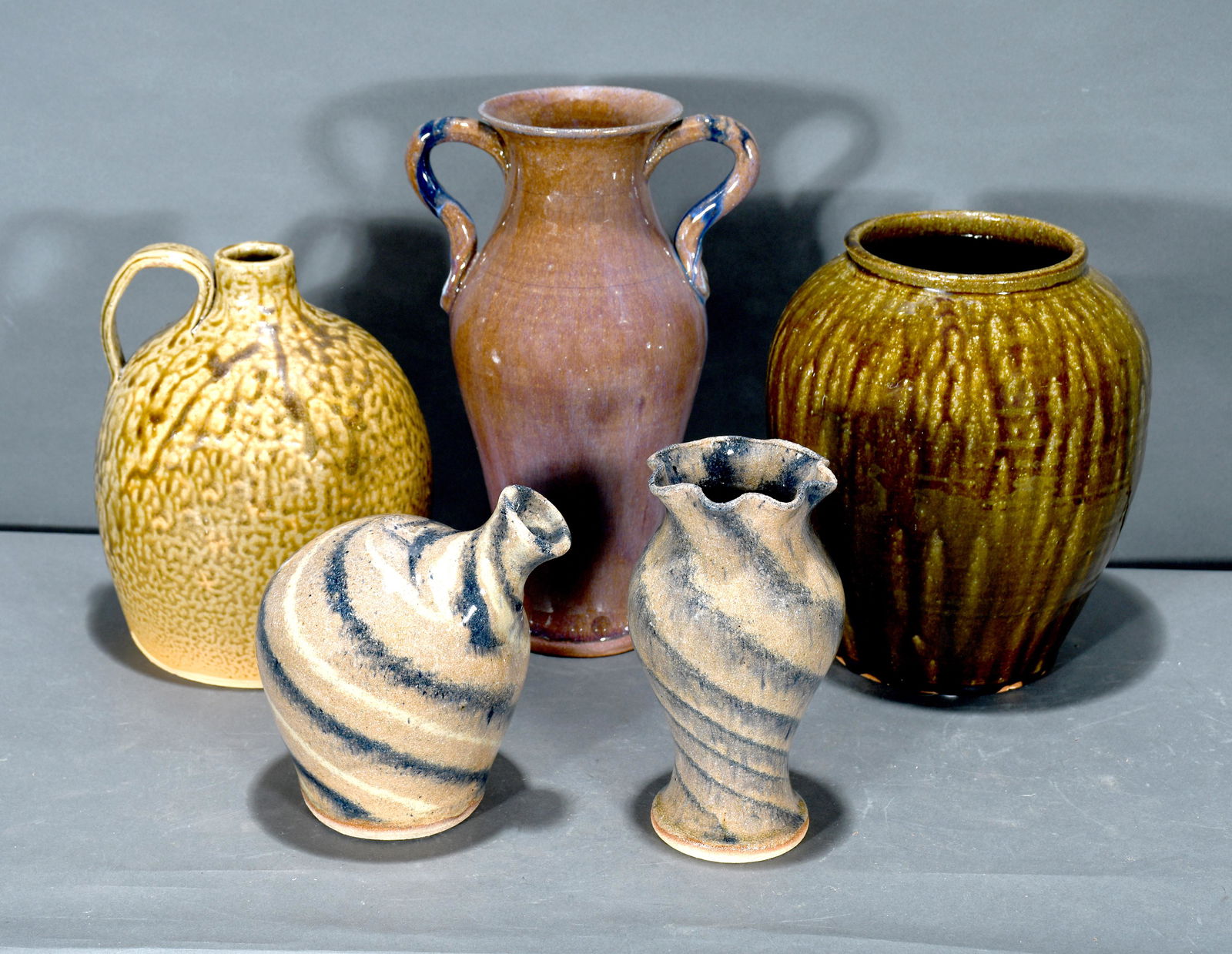 Allmon, Dean, & D. Craig. Five Pottery Pieces. (1 of 2)