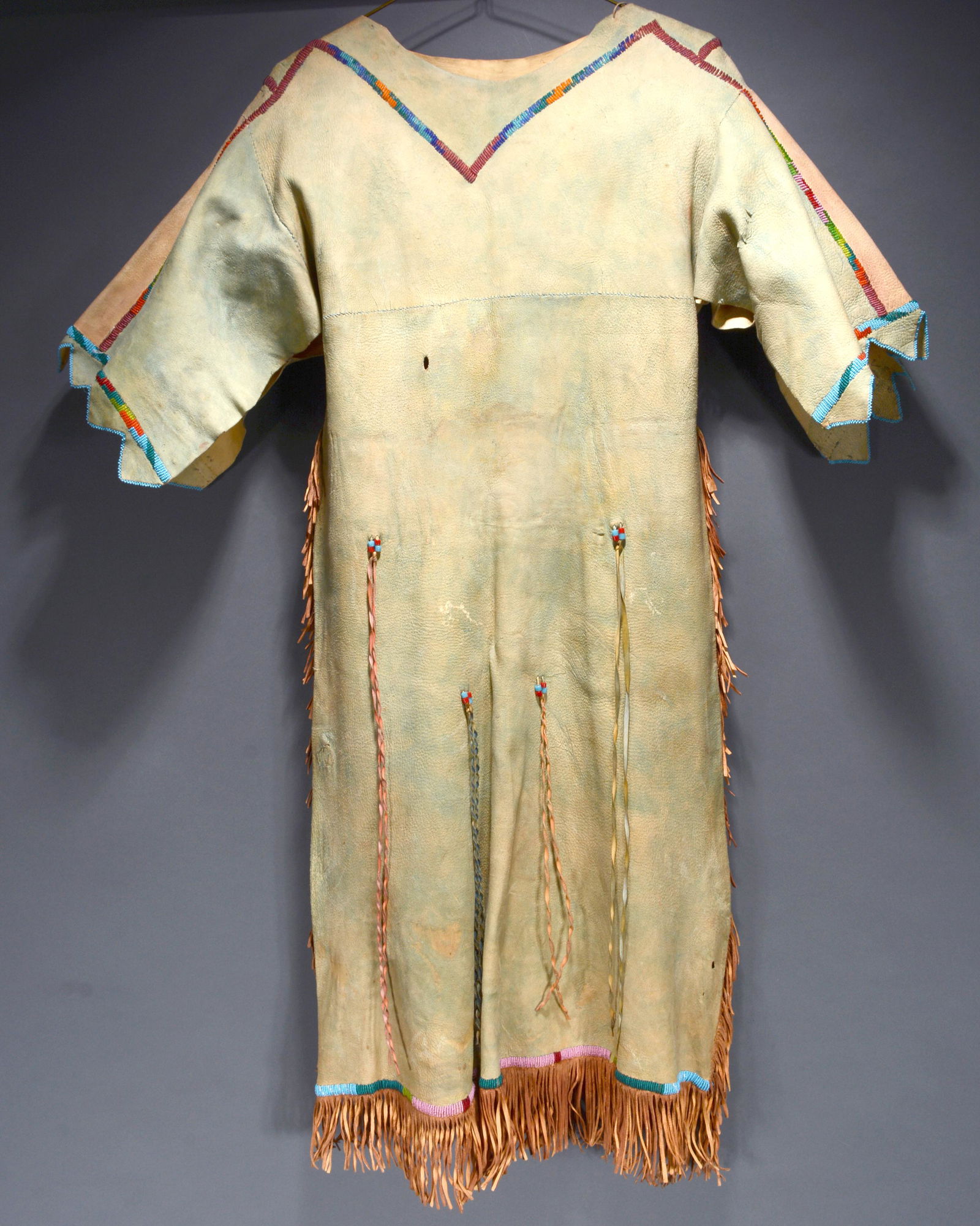 Native American Buckskin Puberty Dress. (1 of 8)