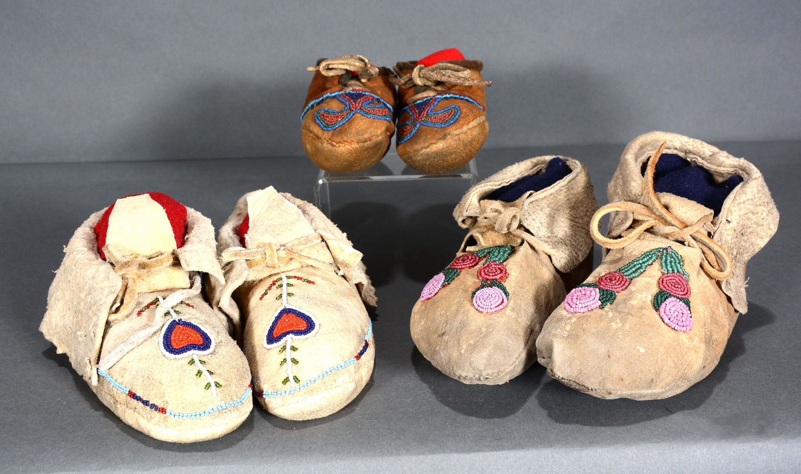 3 Pair Childrens' Moccasins. (1 of 4)