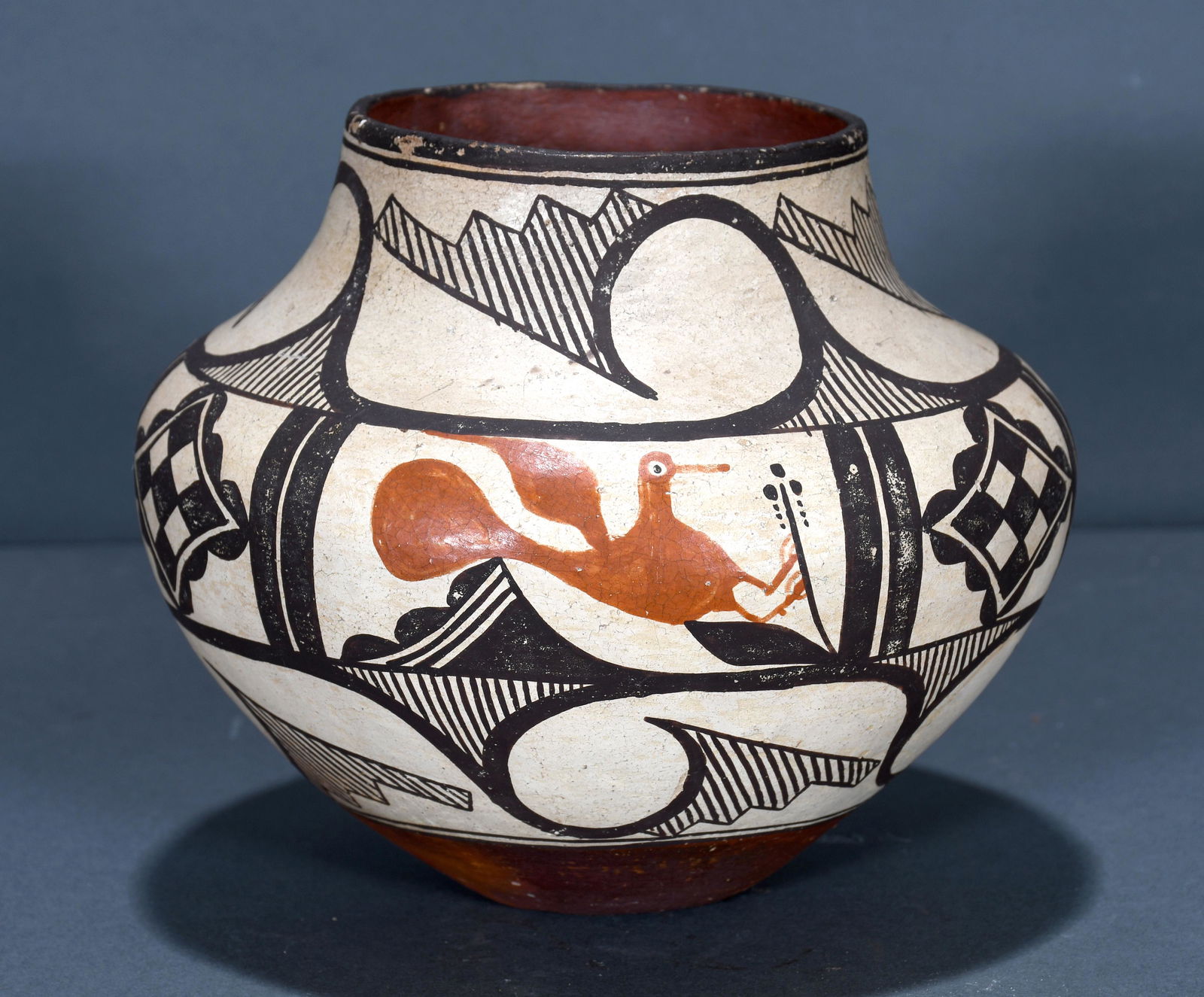 Acoma Geometric Pattern & Two Golden Pheasants. (1 of 4)