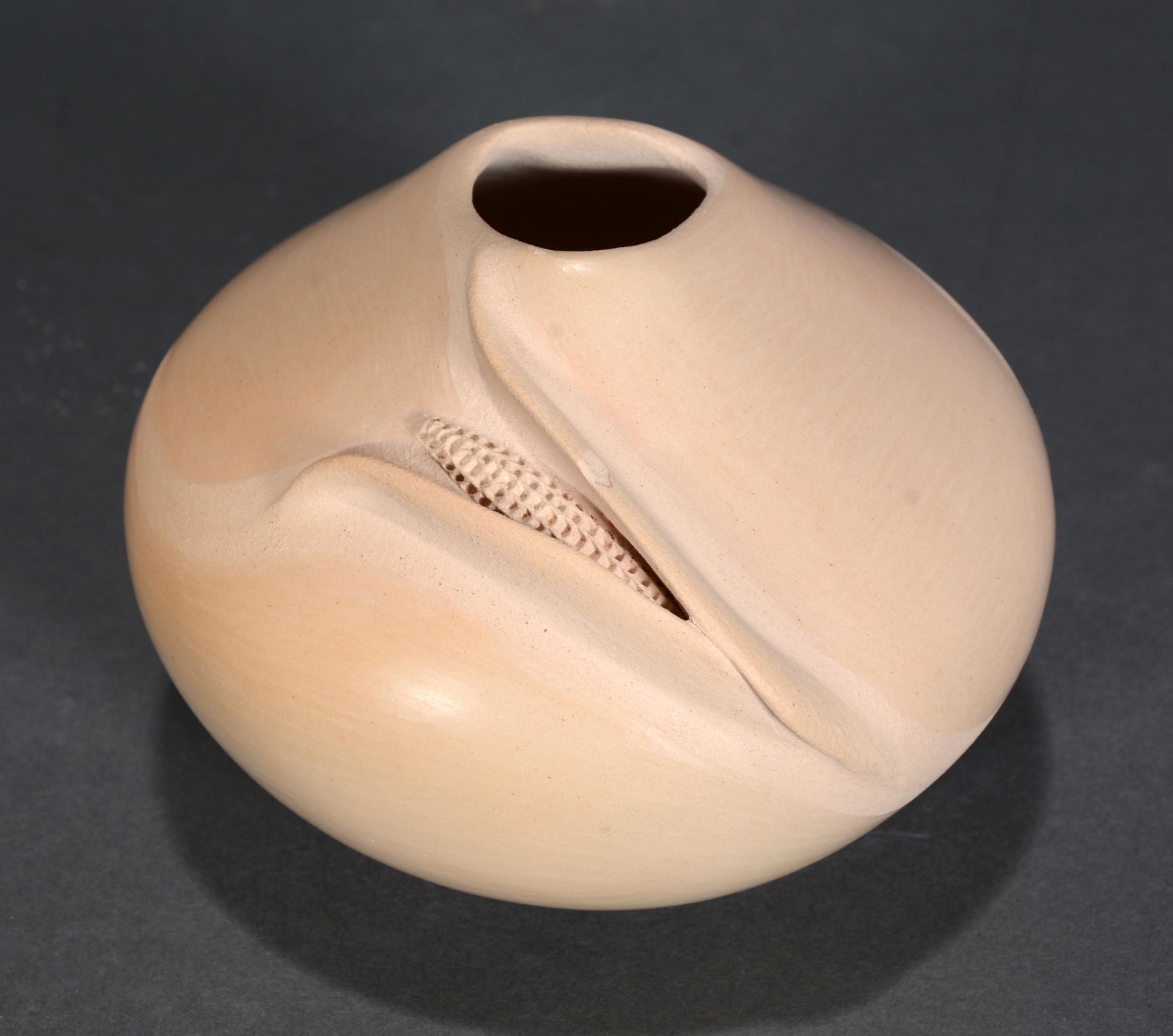 Iris Nampeyo.  Corn Seed Bowl. (1 of 3)