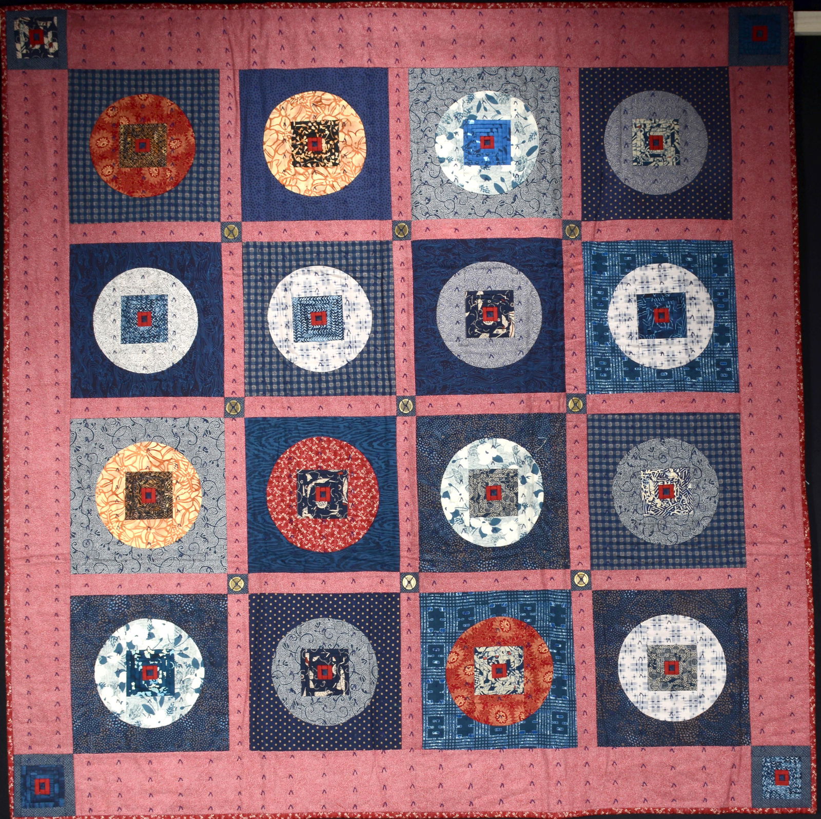 Sarah Kaufman. Chinese Coins Quilt. (1 of 5)