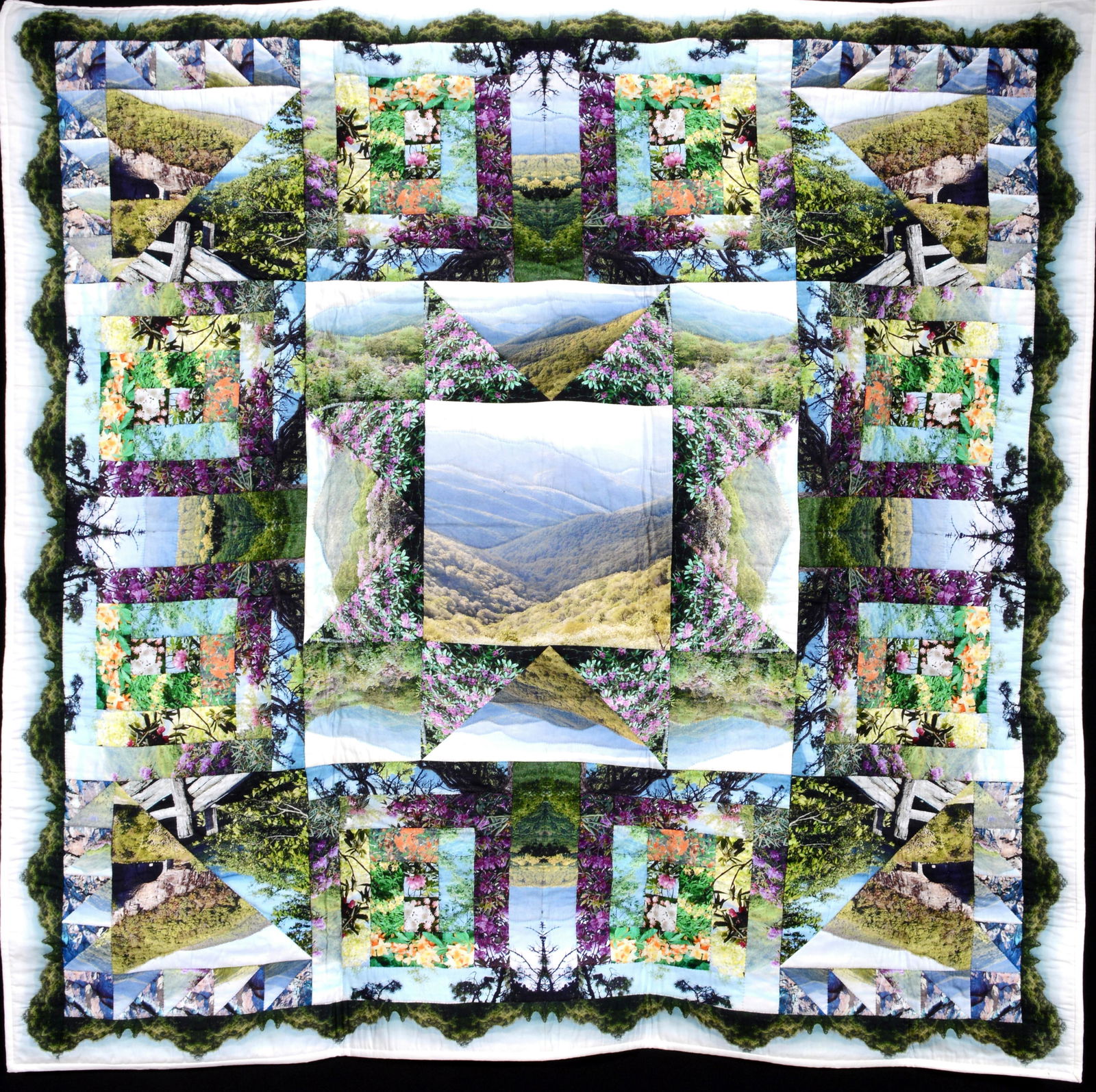 Barbara Webster. Blue Ridge Parkway In The Spring Quilt. (1 of 5)