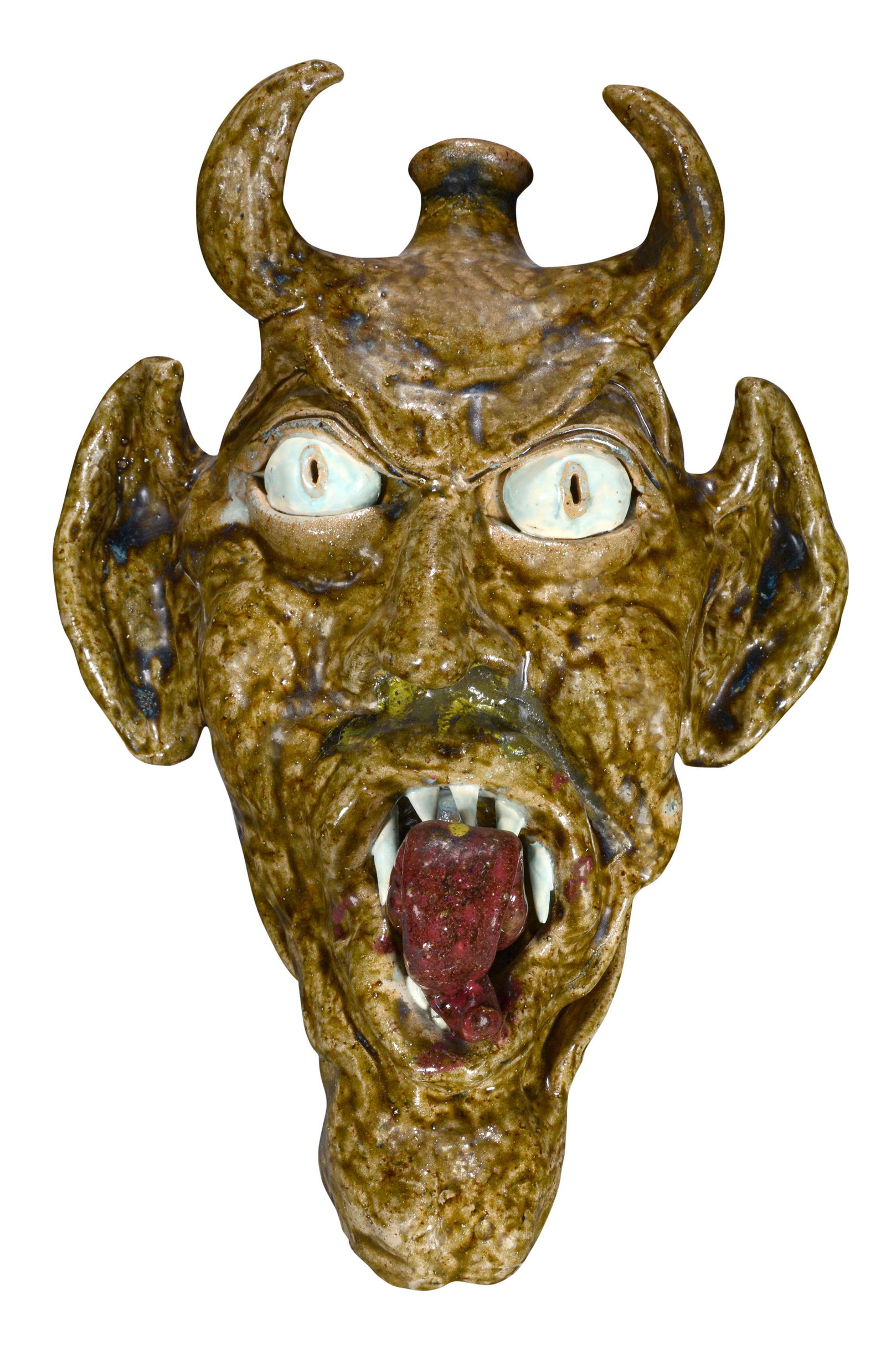 William Flowers. Large Devil Hanging Jug. (1 of 3)