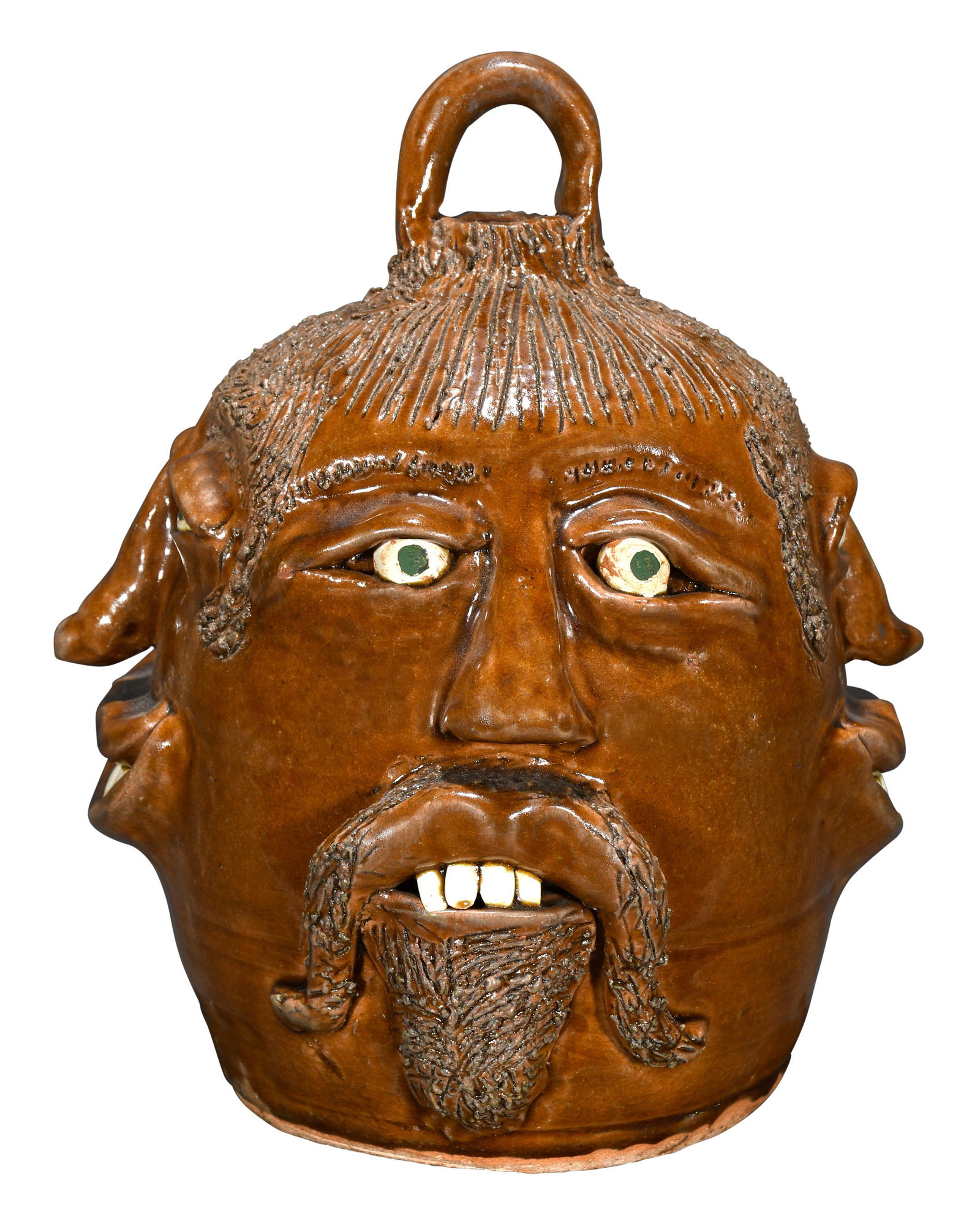 Flossie Meaders. Jug With Four Faces. (1 of 7)
