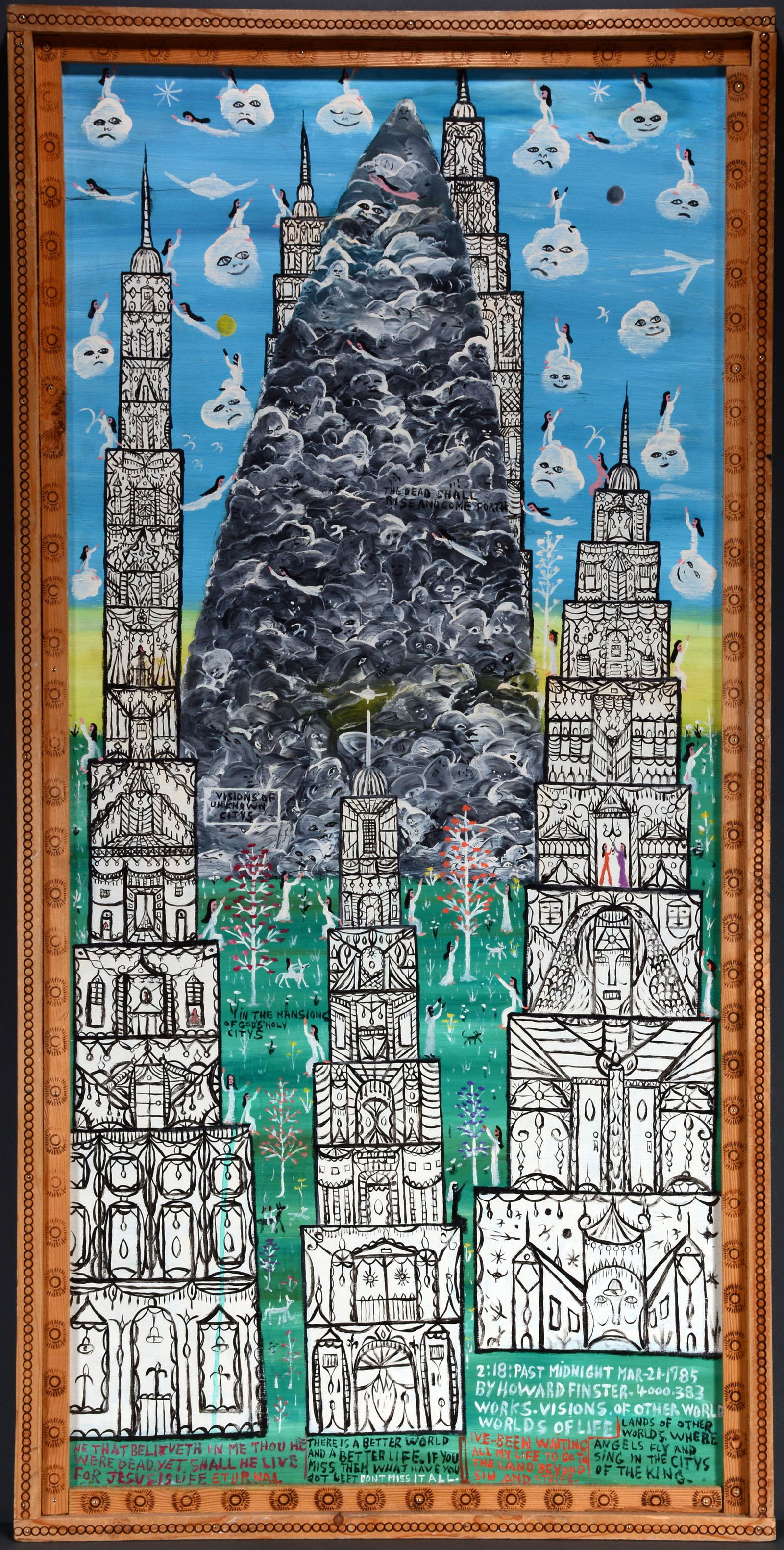 Howard Finster. In The Mansion Of God's Holy City. (1 of 10)