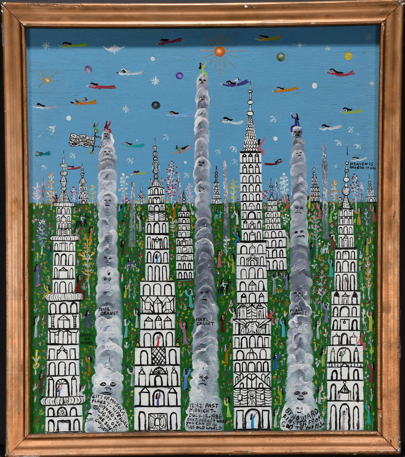 Howard Finster. Pearl Granet - City of Mosola. (1 of 11)