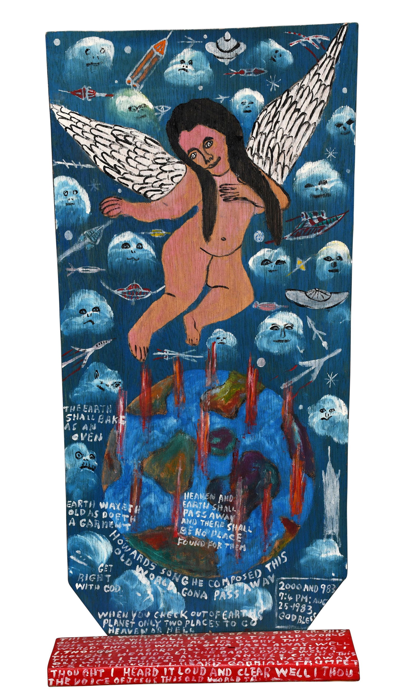 Howard Finster. This Old World Gona Pass Away #2,983. (1 of 7)