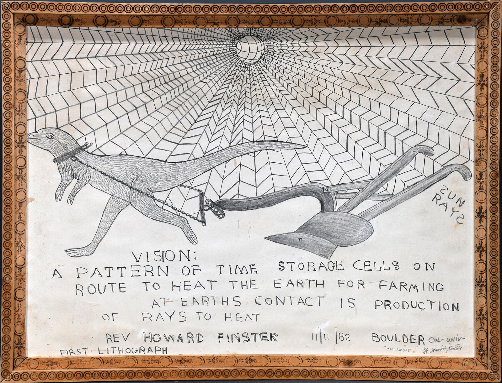 Howard Finster. Vision: A Pattern Of Time #2,565. (1 of 10)