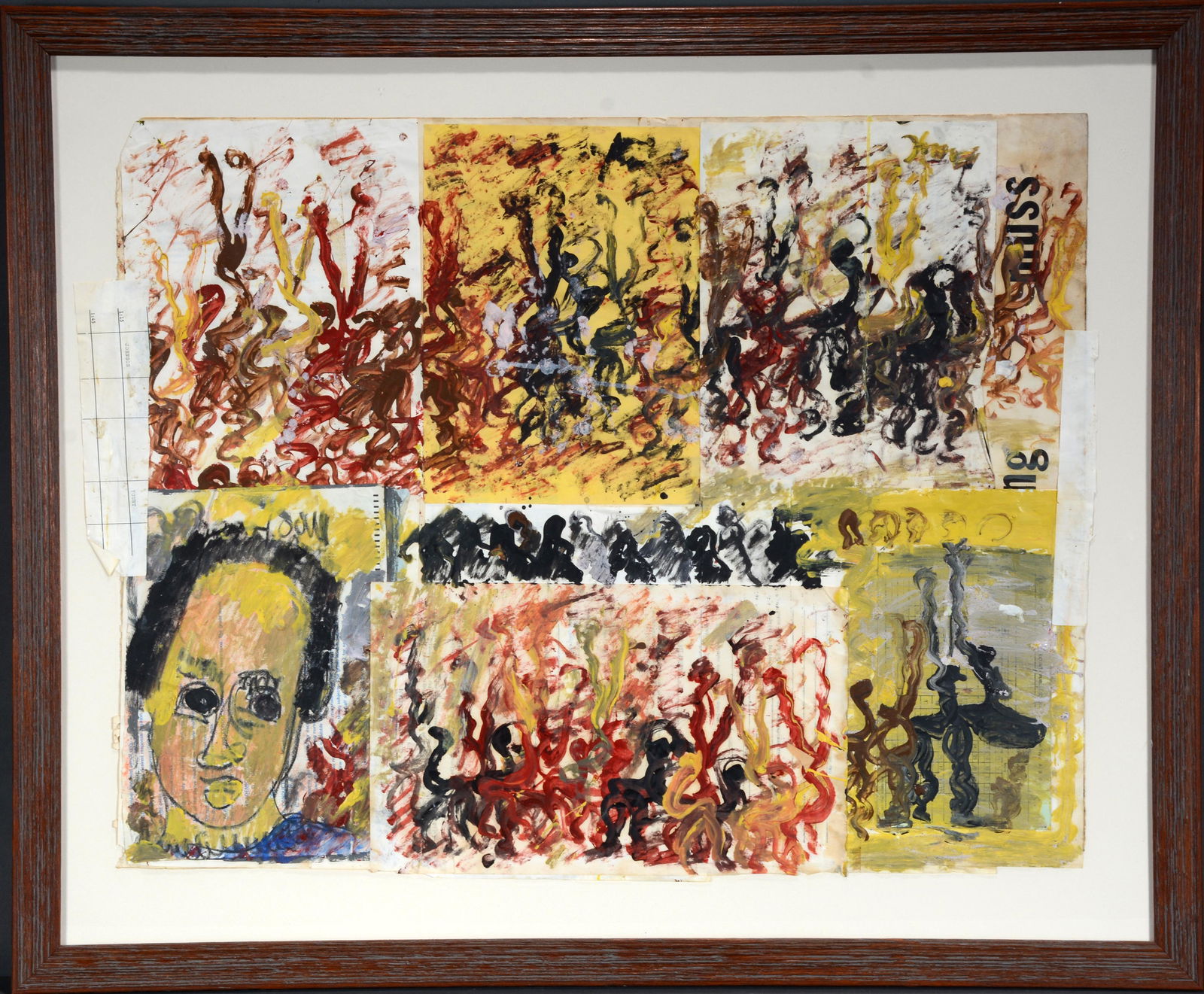 Purvis Young. Collage of Works On Paper. (1 of 4)