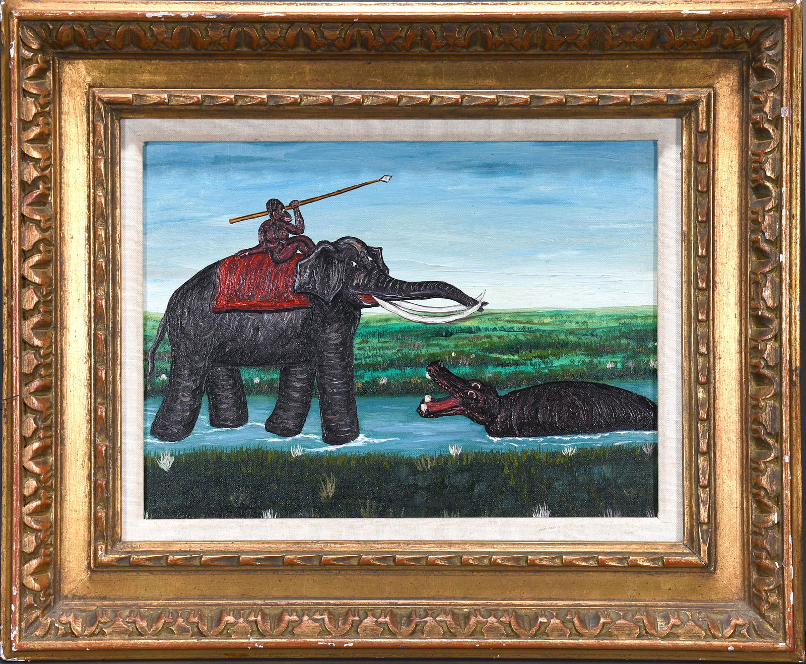 Victor Joseph Gatto. Elephant and Hippo. (1 of 8)