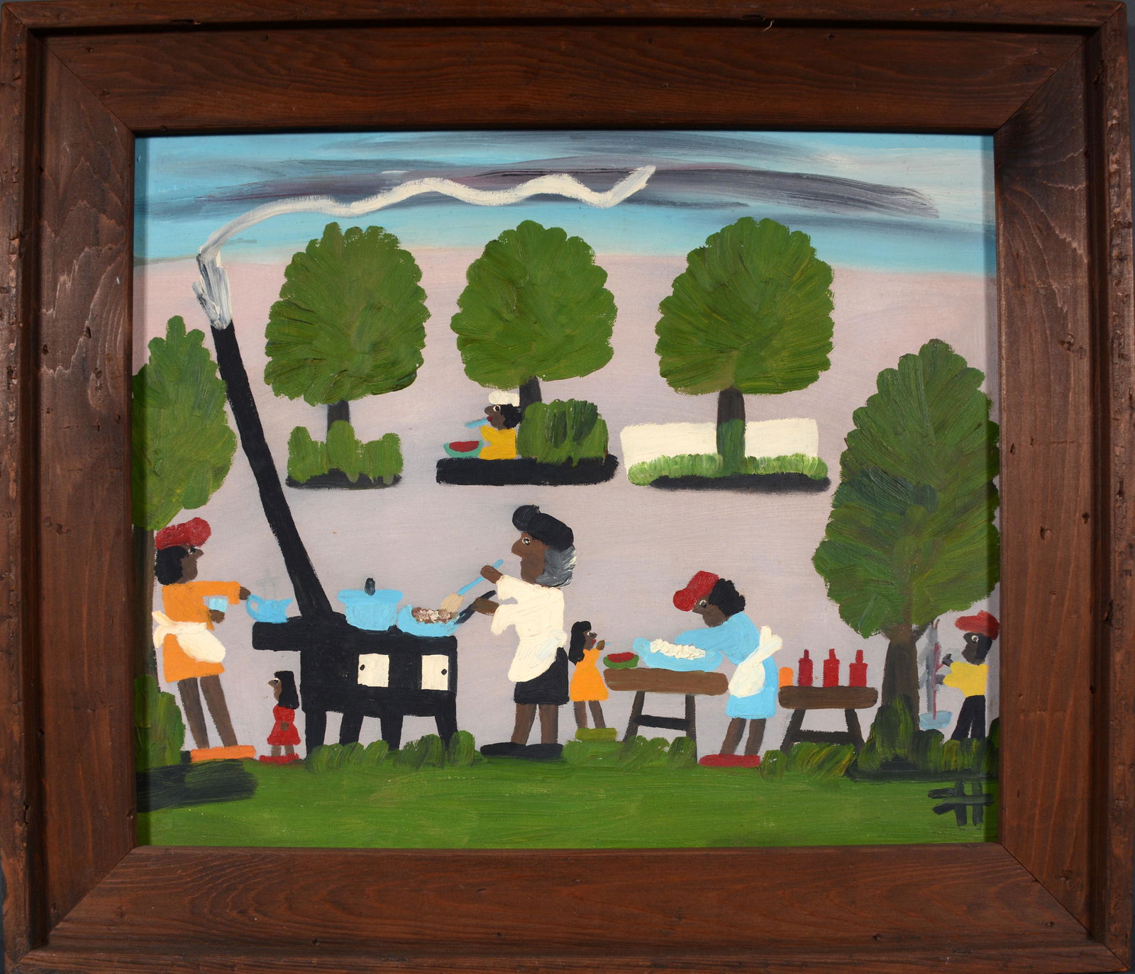 Clementine Hunter. Cooking & Preparing Food Outside. (1 of 6)