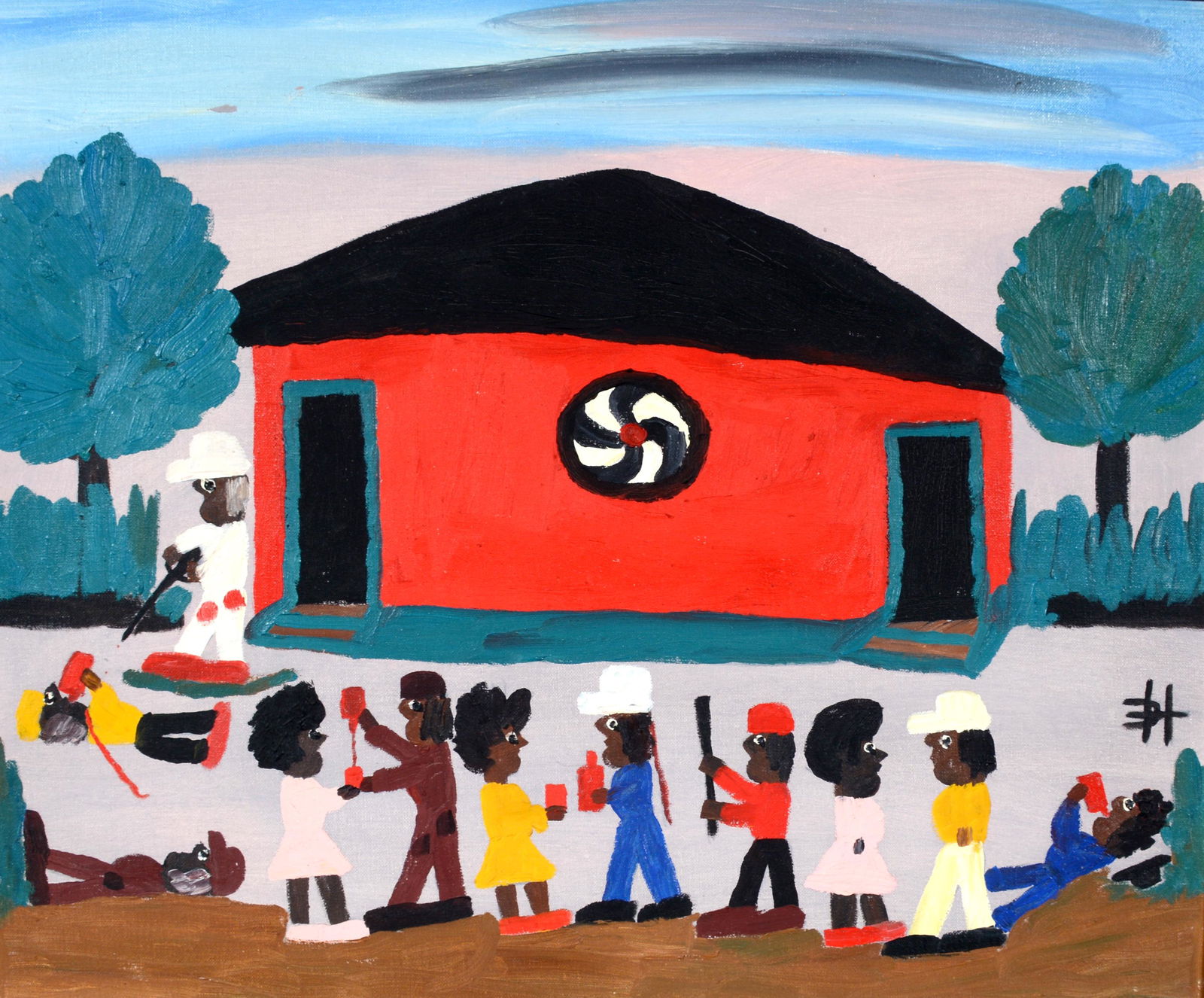 Clementine Hunter. LA Saturday Night Juke Joint. (1 of 10)