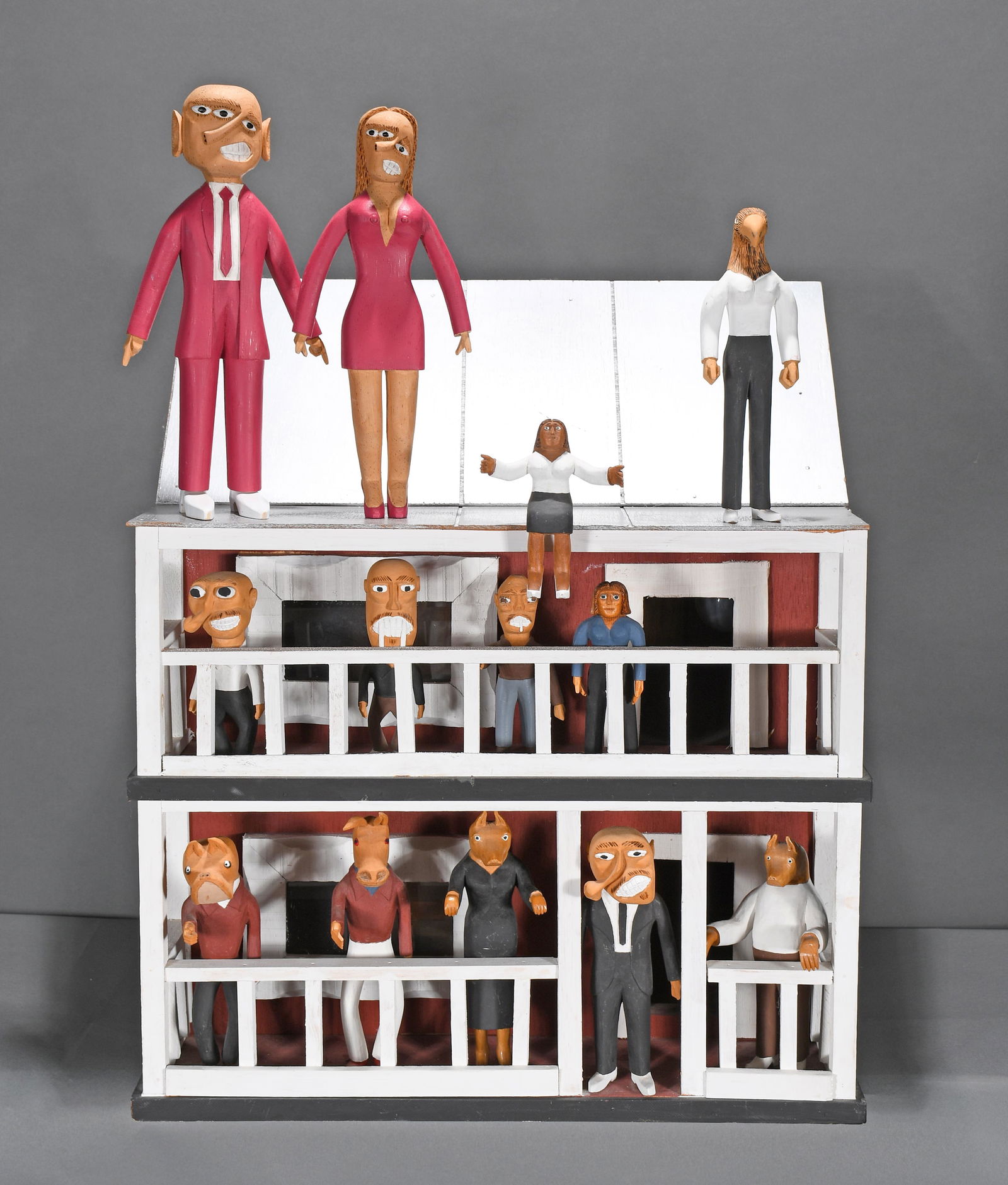 Sulton Rogers. Haunted House With 13 Figures. (1 of 11)