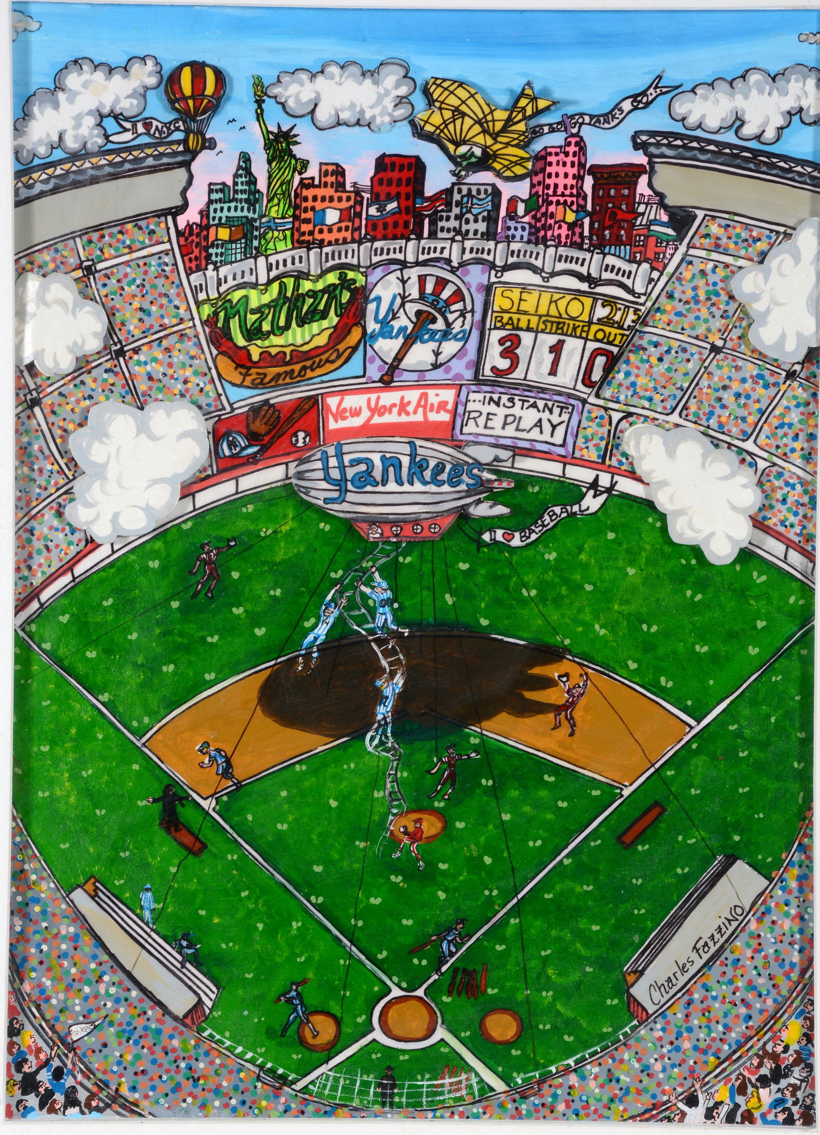 Charles Fazzino. Yankees Baseball. (1 of 7)