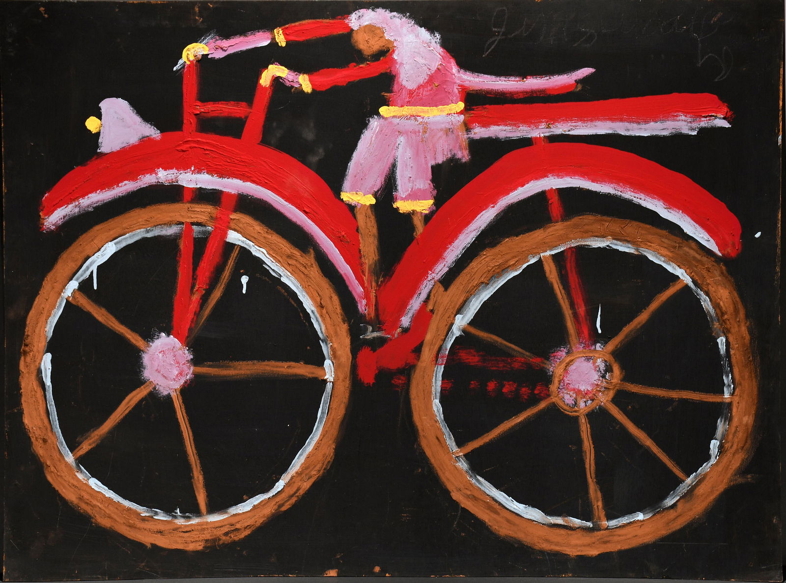 Jimmy Lee Sudduth. Bicycle Rider. (1 of 3)