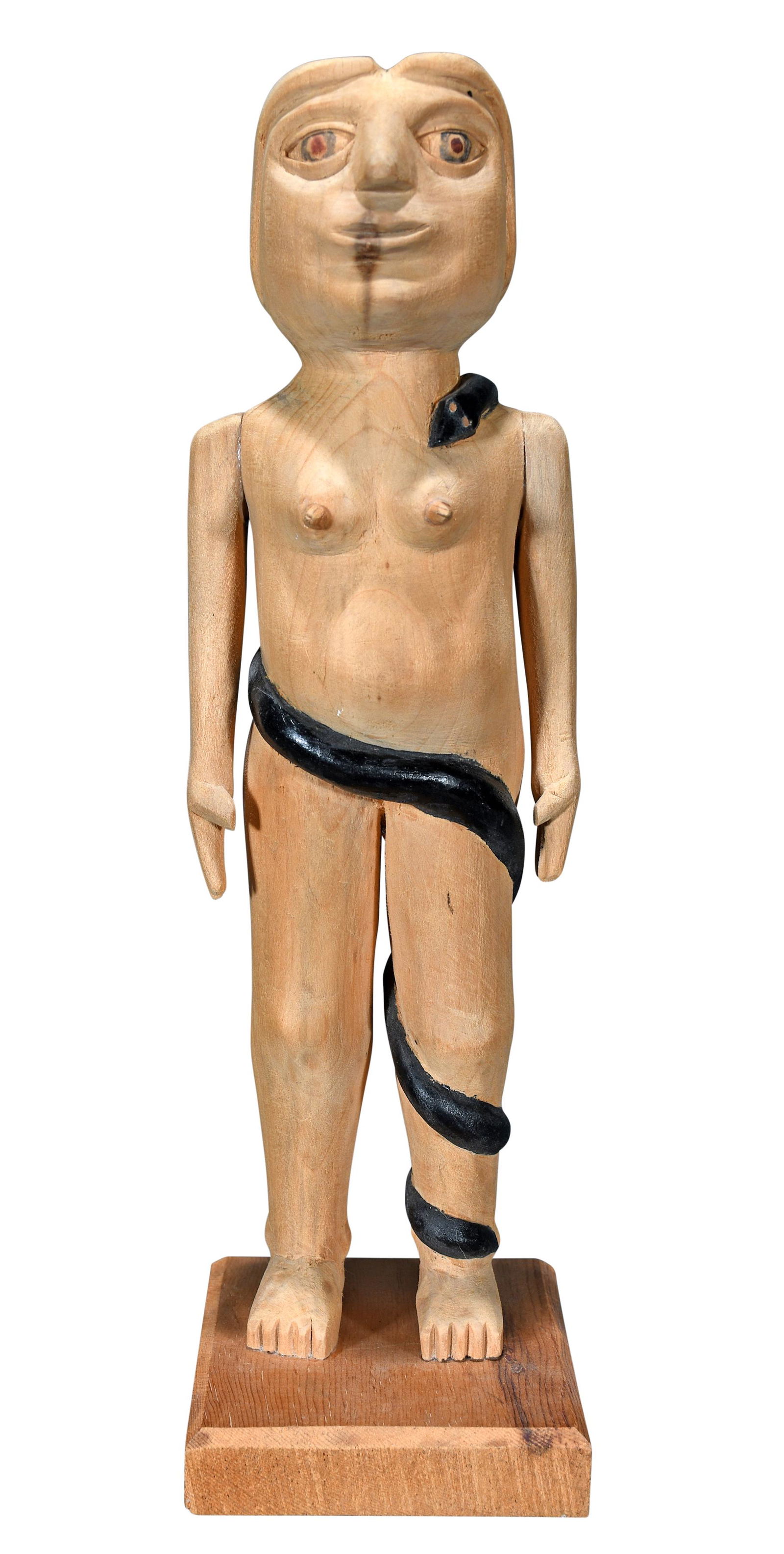 Edgar Tolson. Eve With Entwined Snake. (1 of 9)