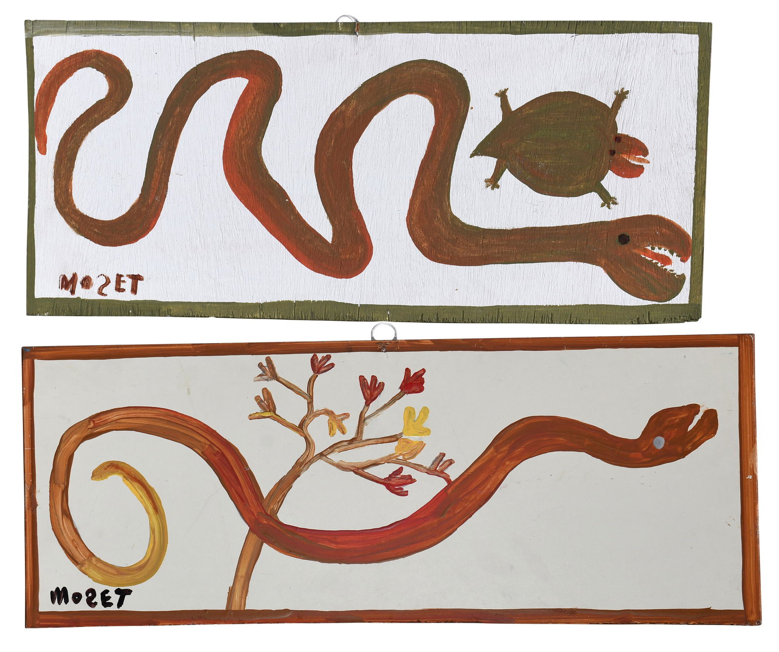 Mose Tolliver. Pair of Snakes. (1 of 3)