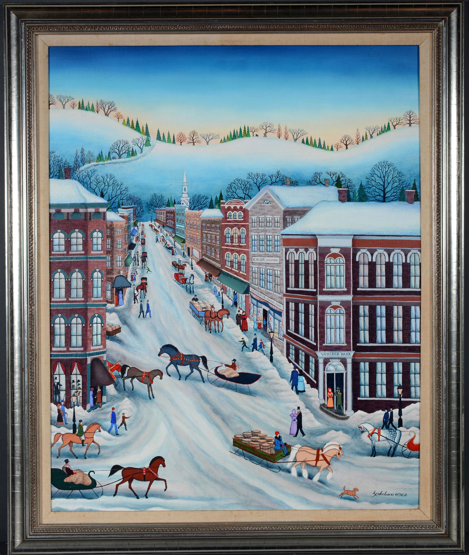 Kathy Jakobsen. New England Town In Snow. (1 of 6)