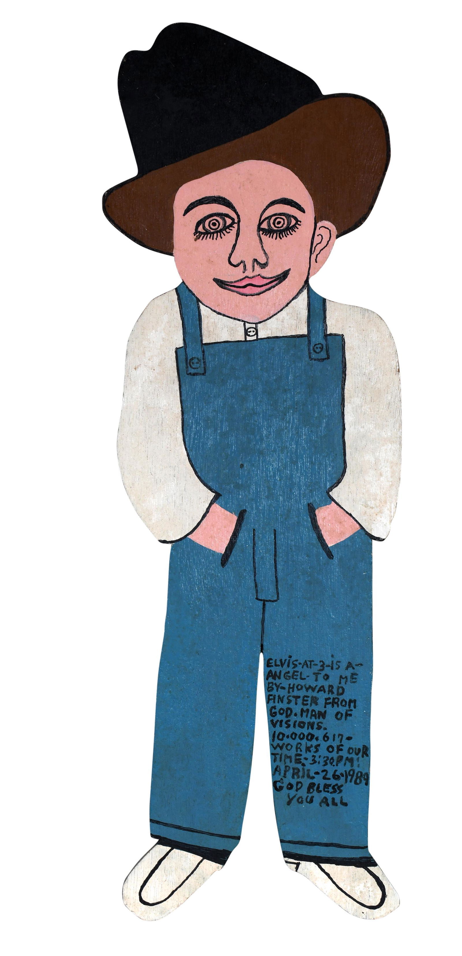 Howard Finster. Elvis At 3. (1 of 5)