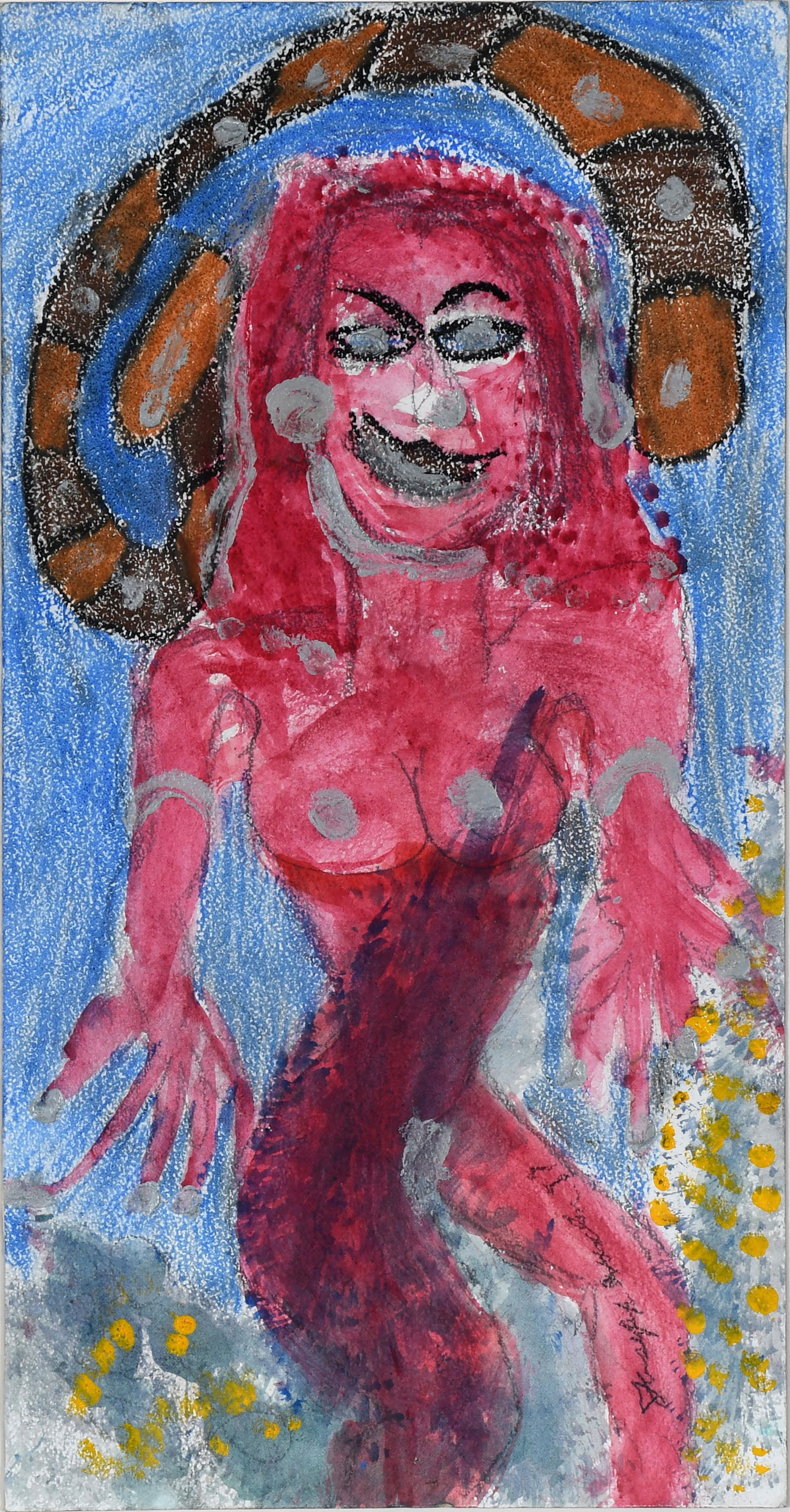 Joseph Hardin. Pink Lady With Snake Halo. (1 of 5)