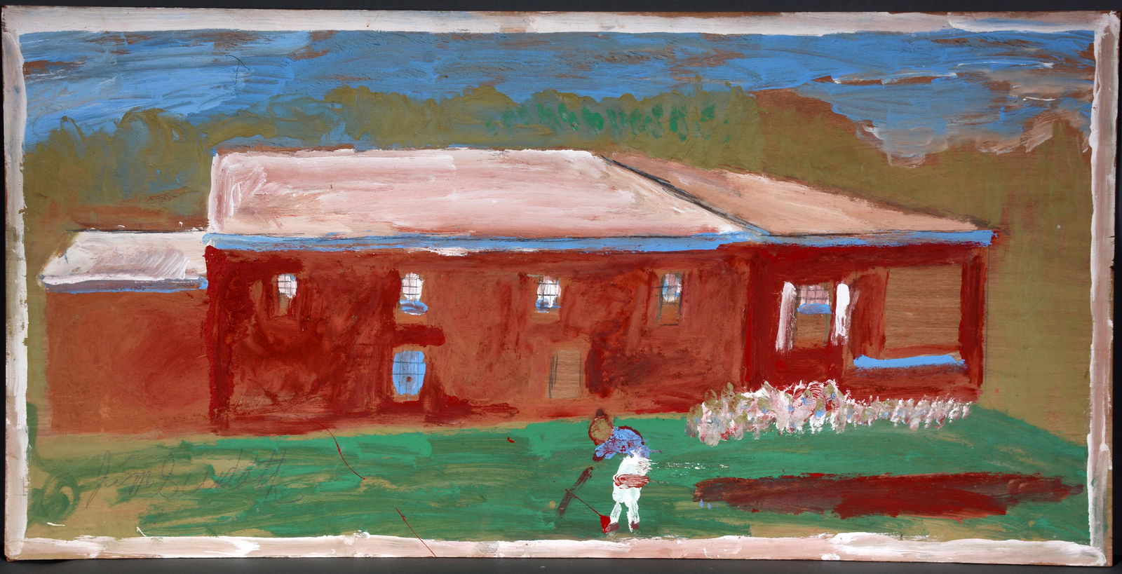 Jimmy Lee Sudduth. Long House. (1 of 2)