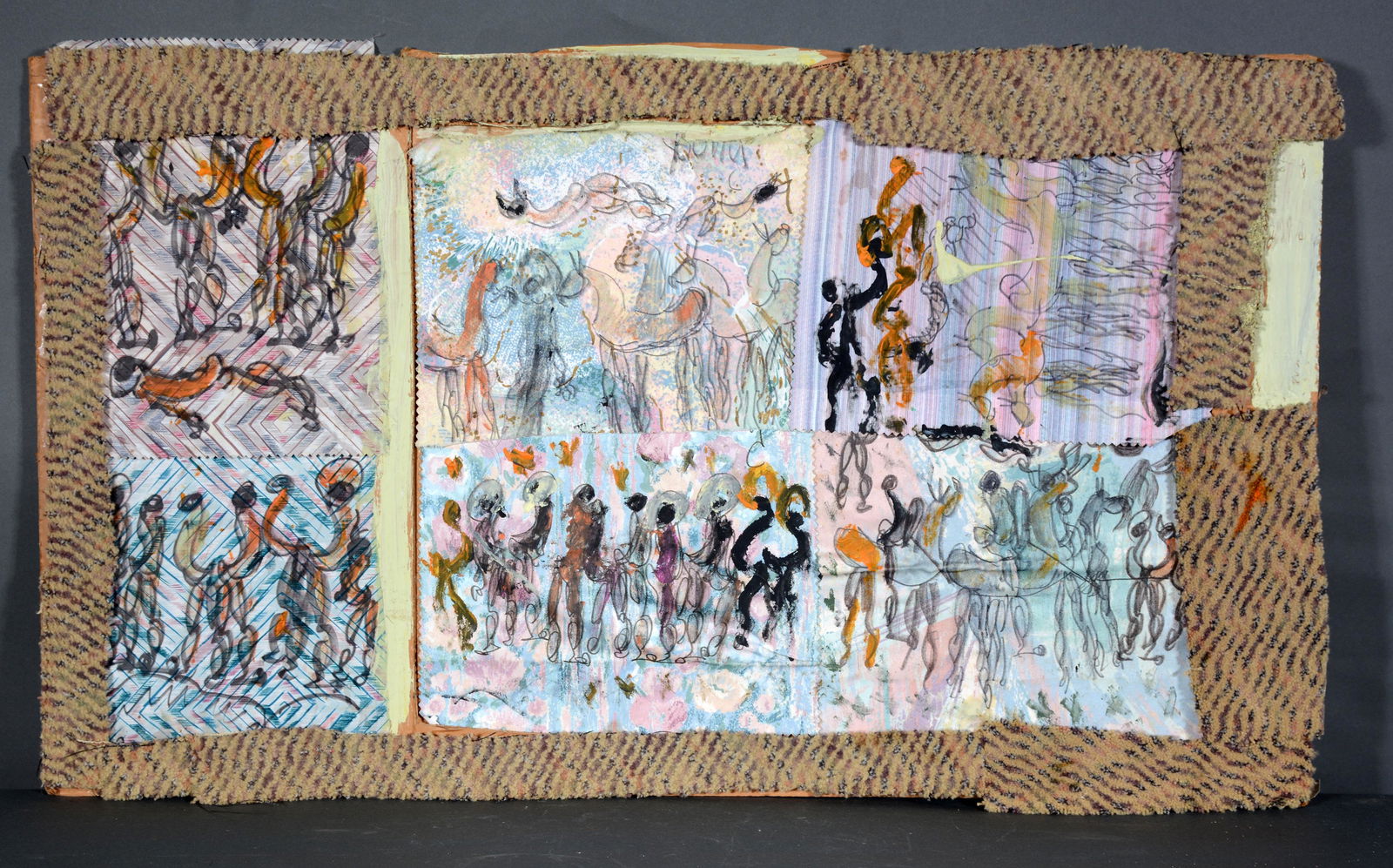 Purvis Young. Six Separate Scenes Of Horses & Dancers. (1 of 2)