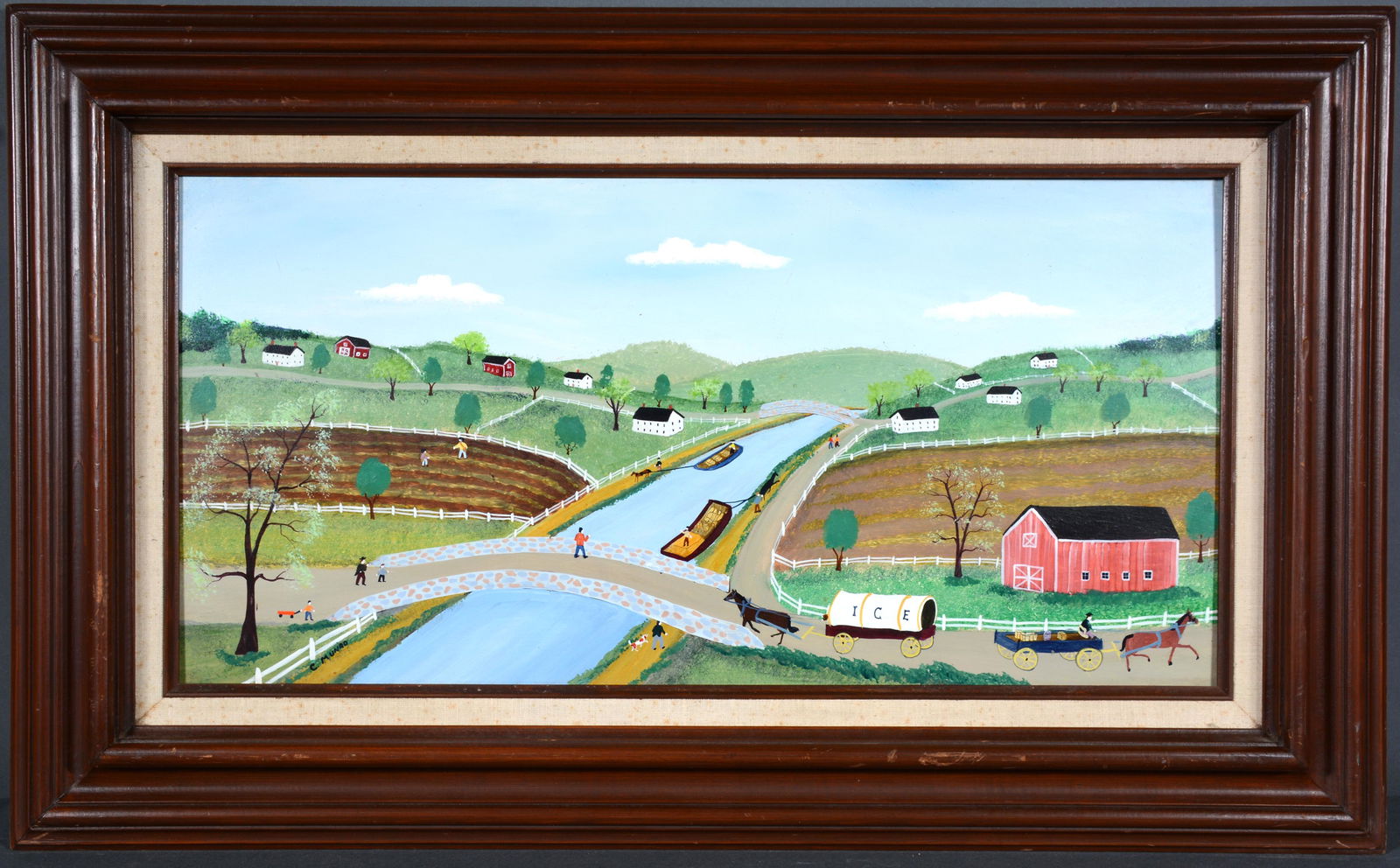 Charles Munro. Spring On the Canal. (1 of 5)