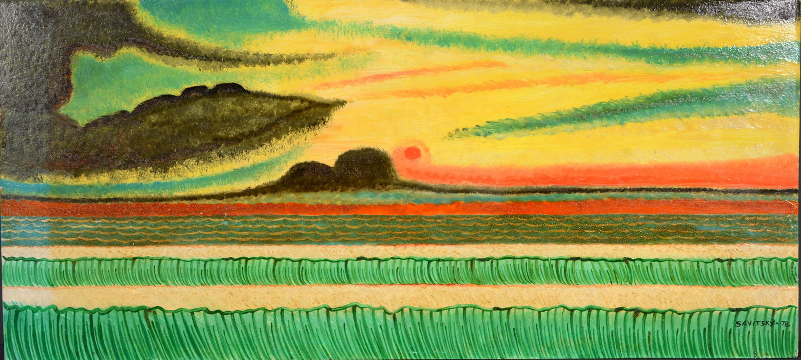 Jack Savitsky. Sunset Landscape. (1 of 2)