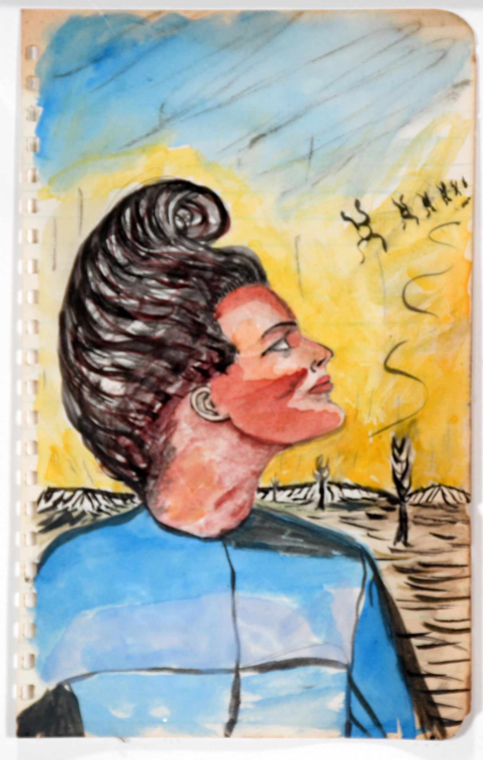 Eddie Owens St. EOM Martin. Woman Viewing Space Objects. (1 of 3)