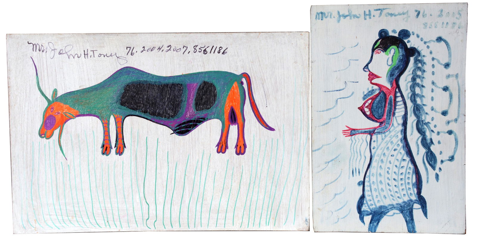 John Toney. Lady And Her Bull. (1 of 3)