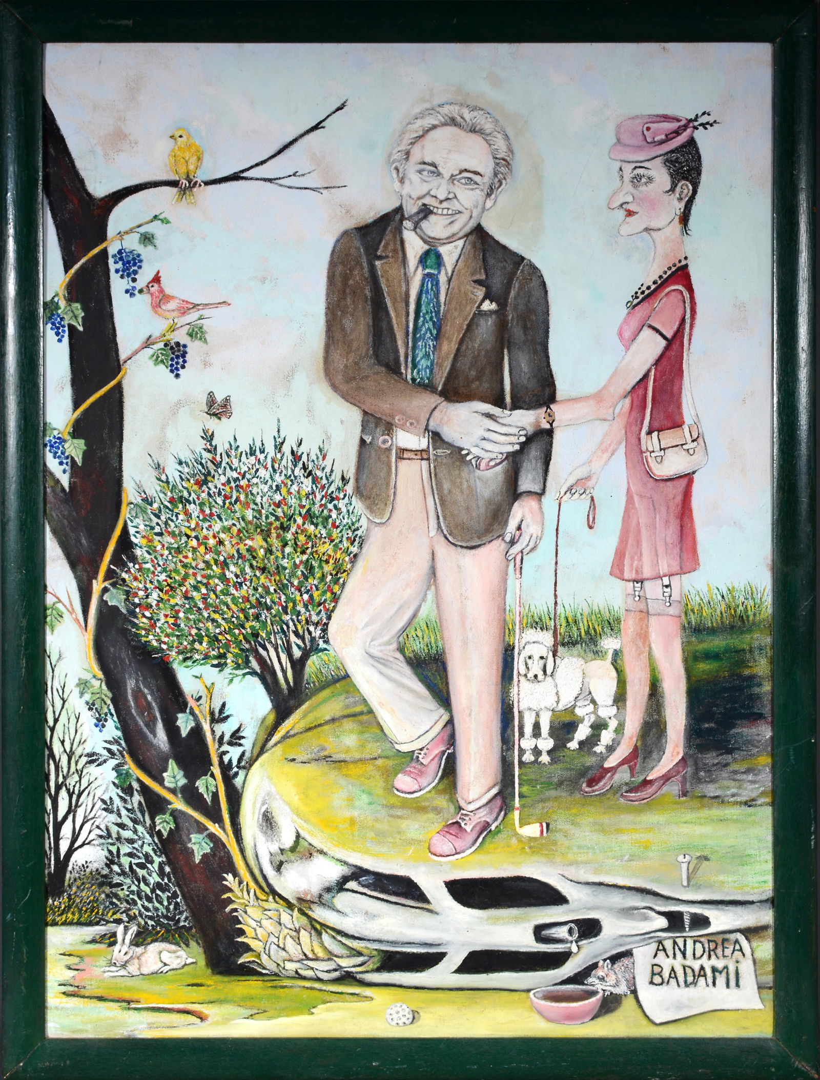 Andrea Badami. Carol O'Connor With Woman From Tabloids. (1 of 3)