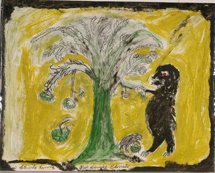 Charlie Kinney. Bar Family Chestnuts (sic).: Charlie Kinney. Bar Family Chestnuts (sic). Paint on paper. Signed and titled. Excellent condition. 28” w x 22”h. Est. $600-800. Ship: $45