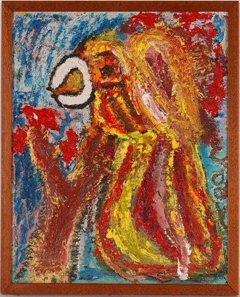 Eddy Mumma. Bird.: Eddy Mumma. Bird. Acrylic on canvas panel. Signed. Excellent condition. Size with frame is 17” w x 21”h. Est. $400-800. Ship: $35
