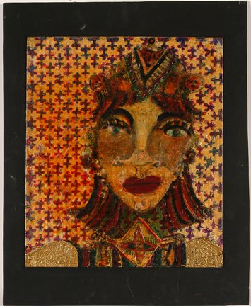 Anne Grgich. Sheroe.: Anne Grgich. Sheroe. Mixed media and paint on artist panel. Signed. Excellent condition. 19.5” w x 24”h. Provenance: Judy Hoffman, founder of Art Creation Foundation For Children. All proceeds fro