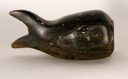 Unknown Vintage Inuit Carver. Whale.: Unknown Vintage Inuit Carver. Whale. Not signed or dated, but early example. Carved soapstone. Excellent condition. 2” x 4”. Est. $200-300. Ship: $25