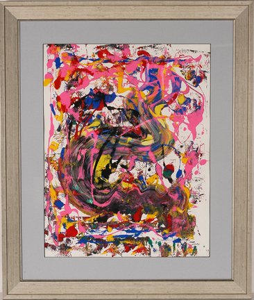 Lonnie Holley. The Journey.: Lonnie Holley. The Journey. 2003. Acrylic and poster paint on paper. Signed and dated. Excellent condition. Size with nice frame is 33” w x 39” h. Provenance: The Ted Oliver Collection. Est. $600-