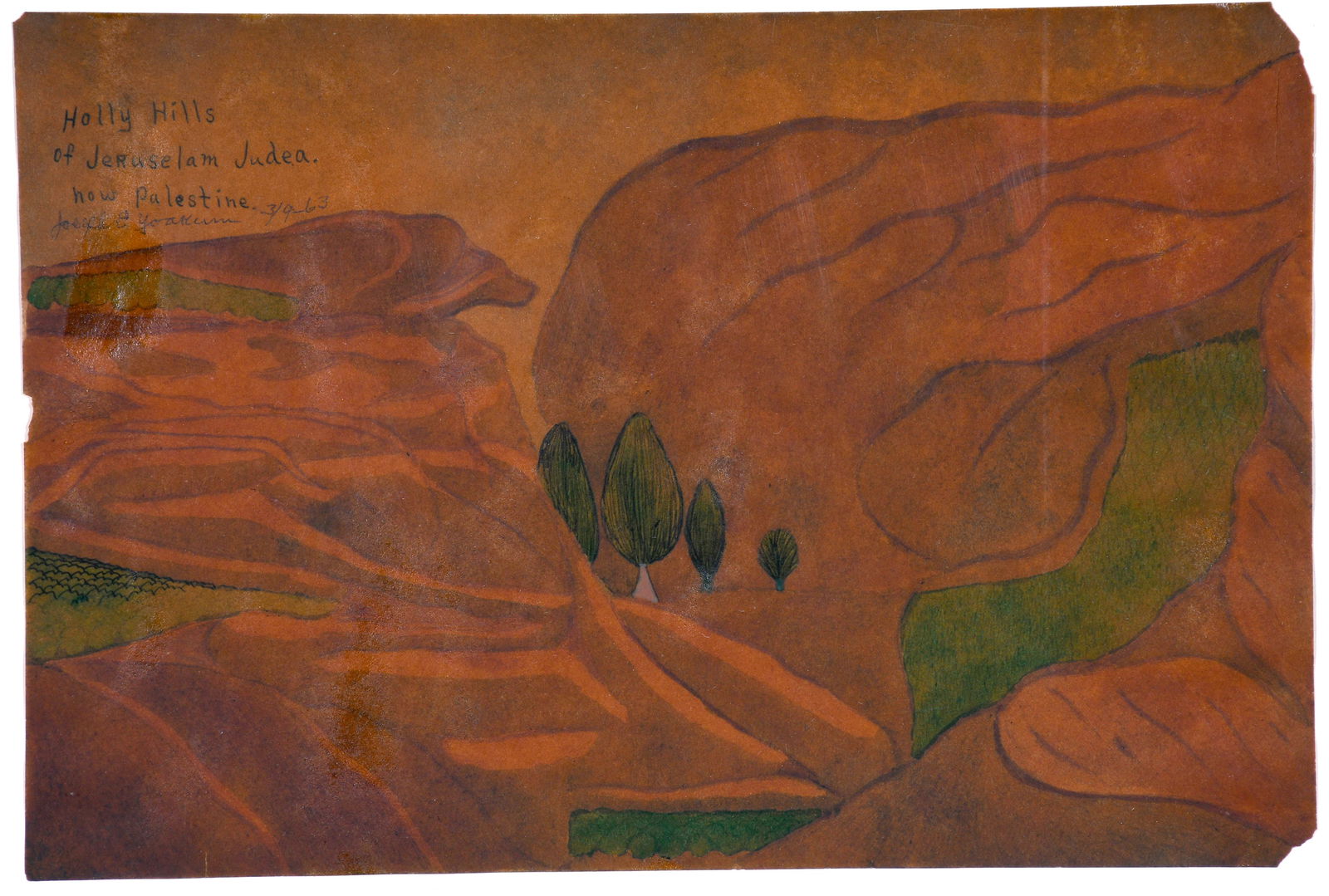 Joseph Yoakum. Holly Hills of Jeruselam Judea. (1 of 9)