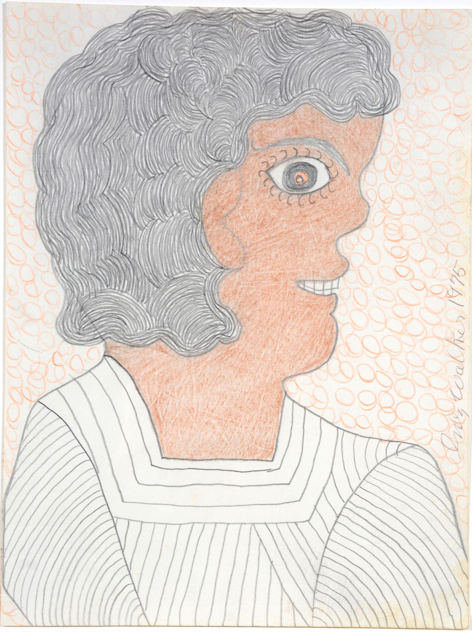 Inez Nathaniel Walker. Woman's Profile. (1 of 3)