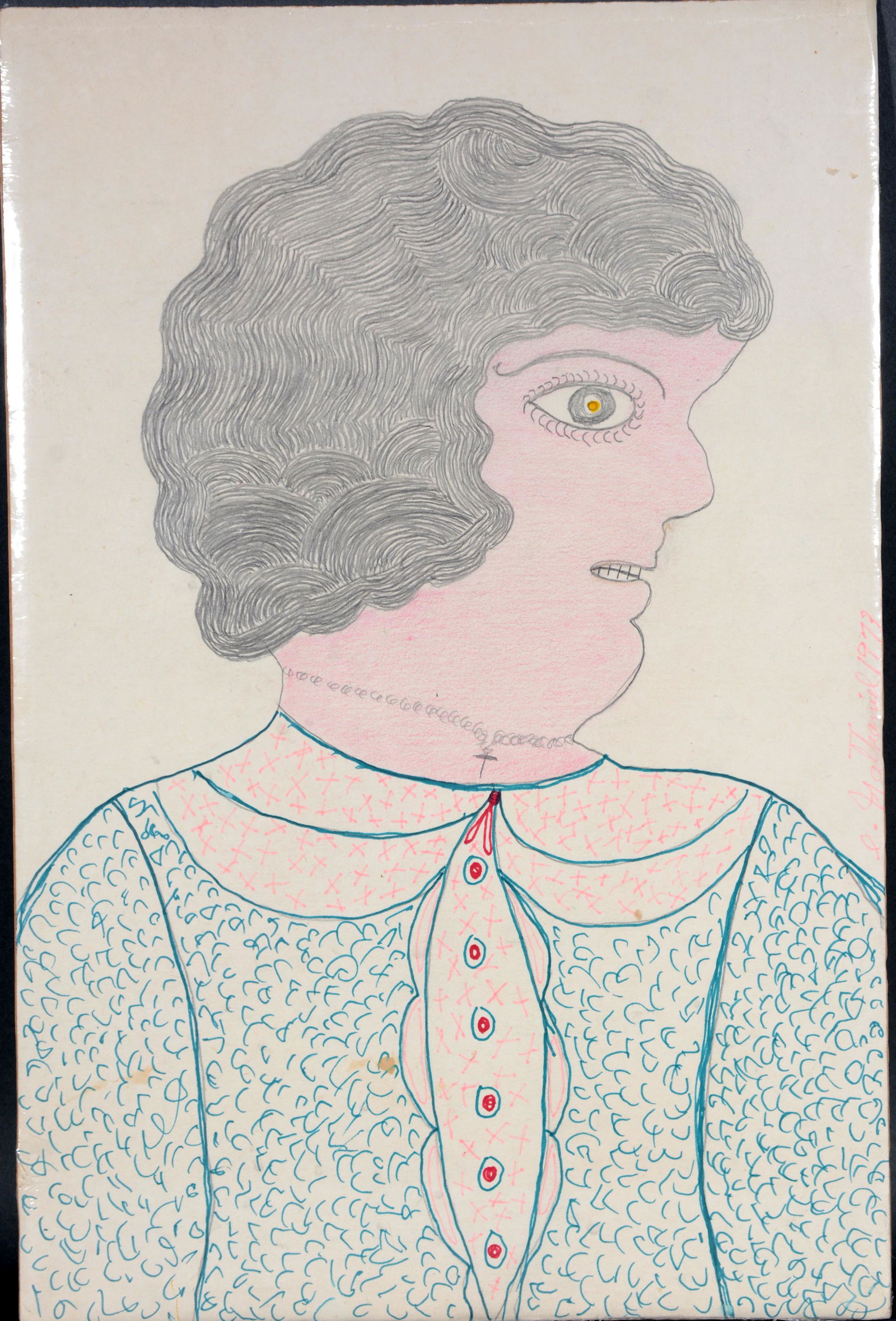 Inez Nathaniel Walker. Profile With Necklace. (1 of 2)