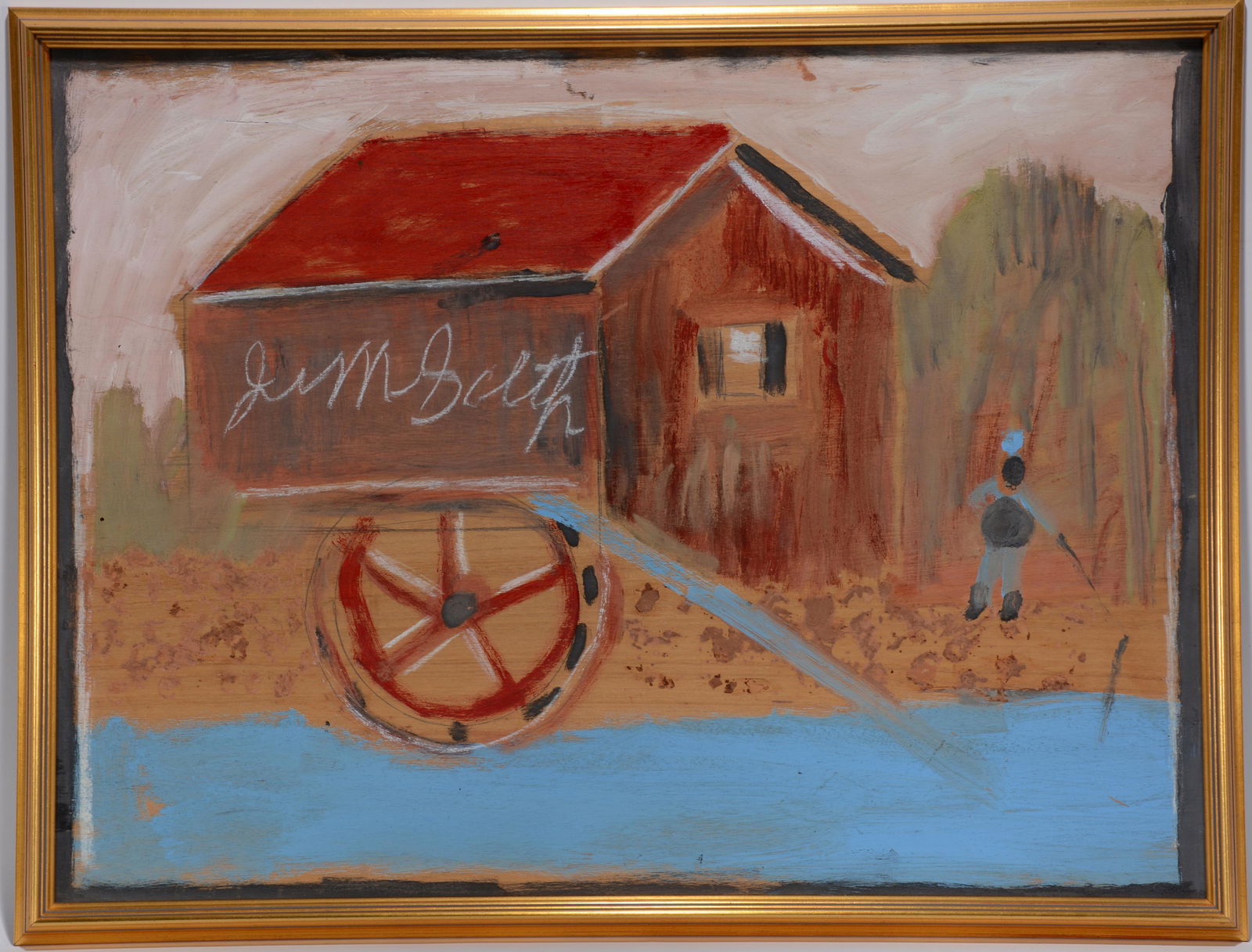 Jimmy Lee Sudduth. Fishing at Grist Mill. (1 of 1)