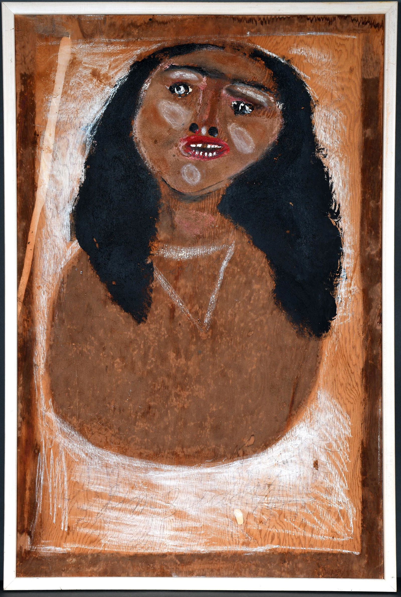 Jimmy Lee Sudduth. Woman's Portrait. (1 of 2)