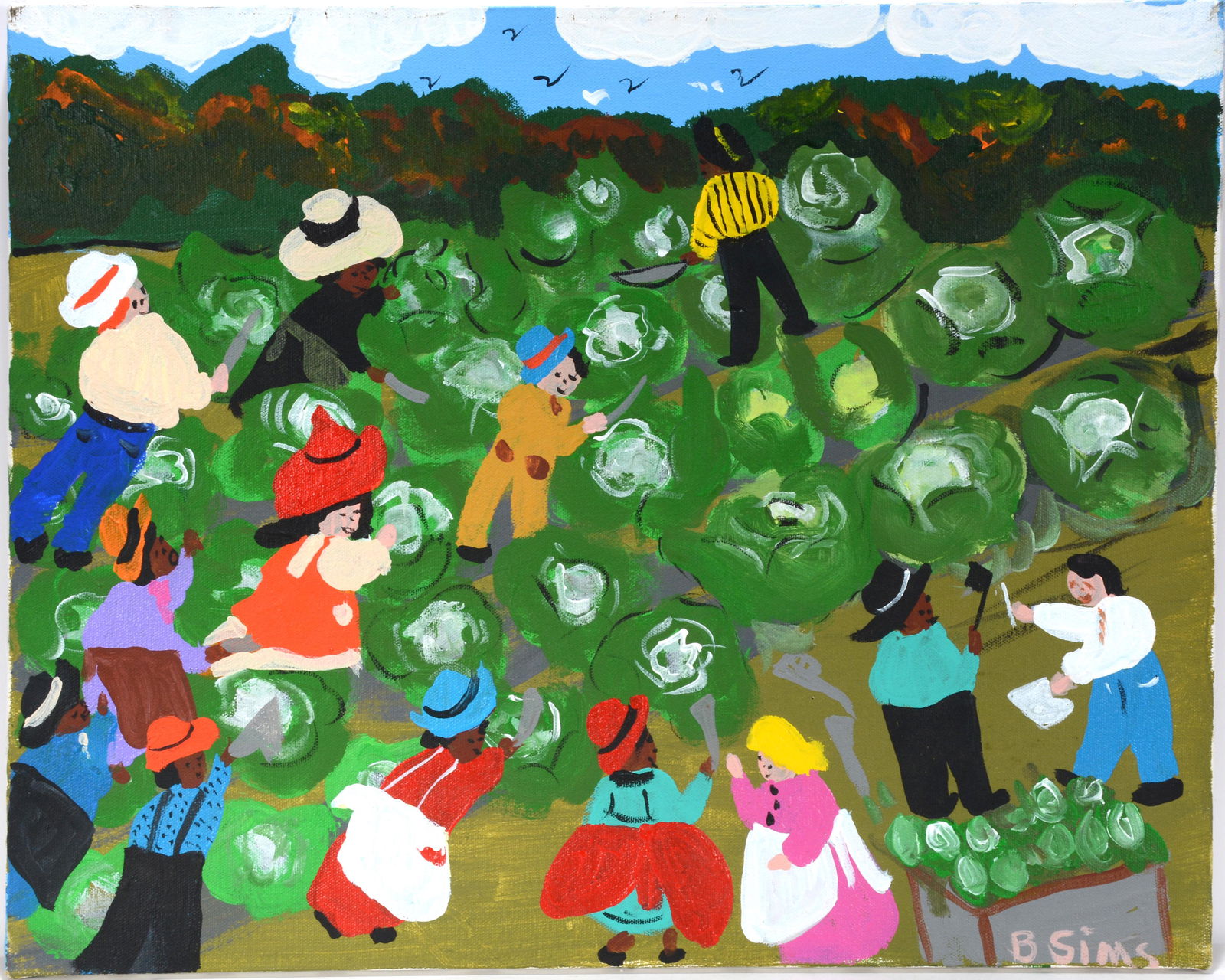 Bernice Sims. Cabbage Harvest. (1 of 2)