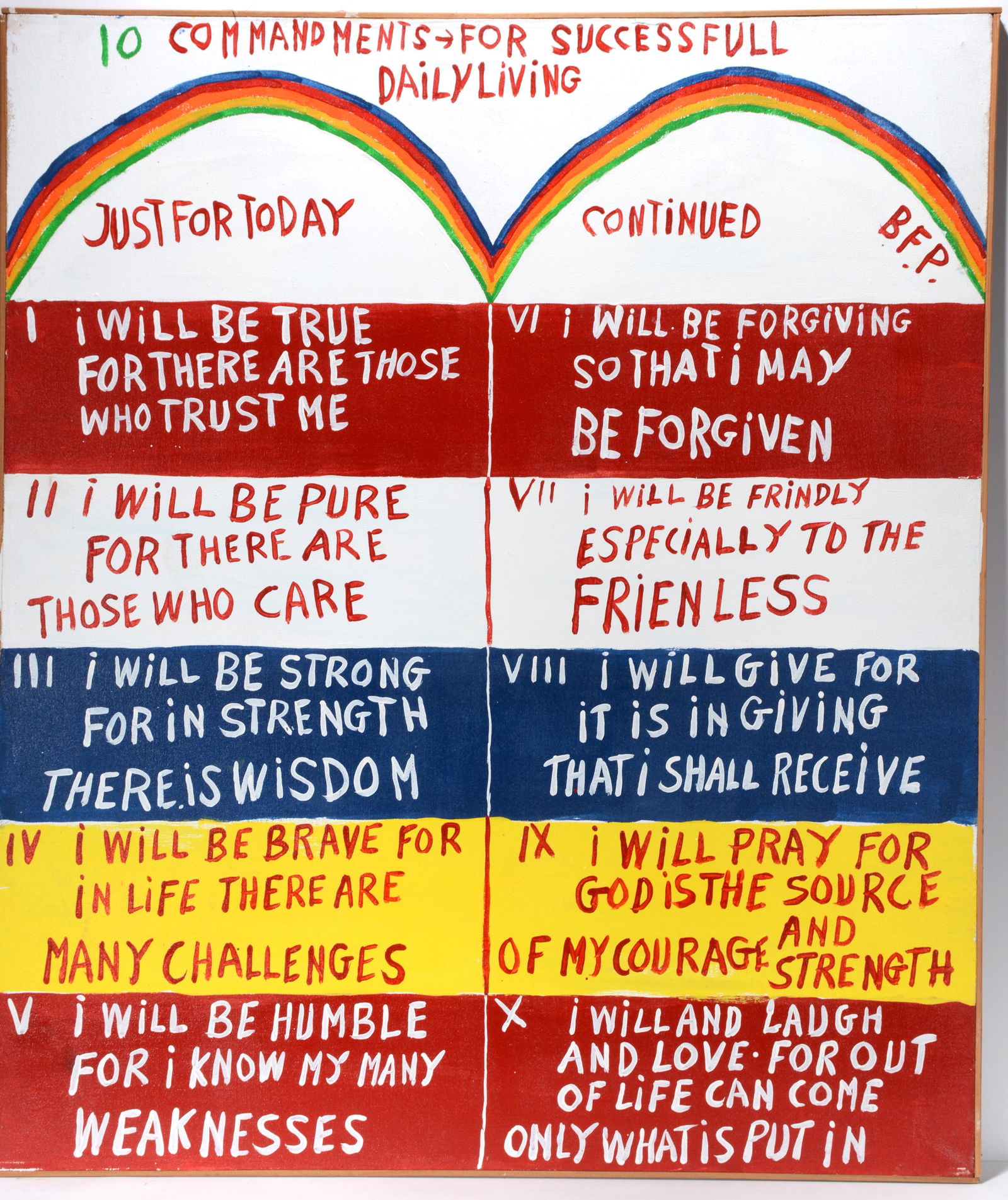 B.F. Perkins. 10 Commandments For Successful Living. (1 of 4)