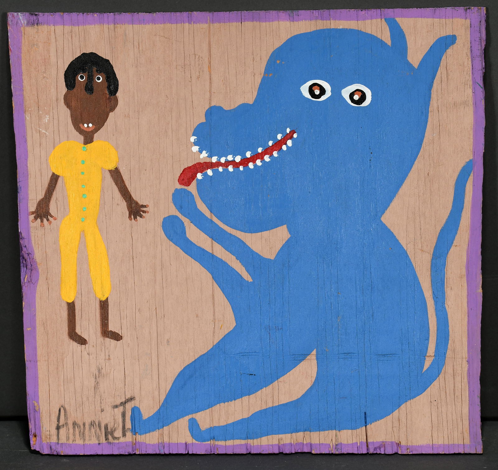 Annie Tolliver. My Grandson Isaiah With Dog. (1 of 3)