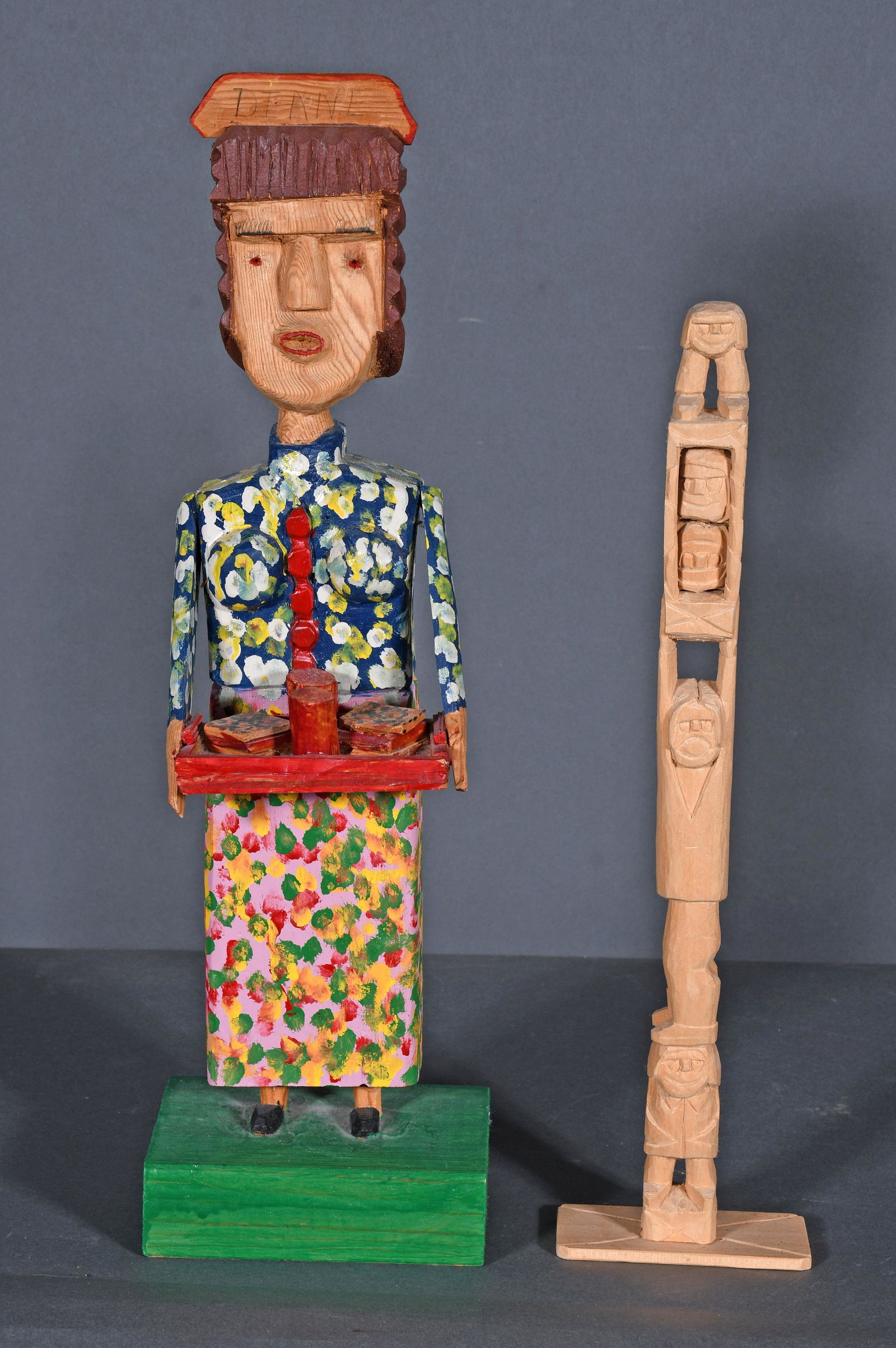 Carl McKenzie & Herman Hayes. Waitress & Totem. (1 of 2)