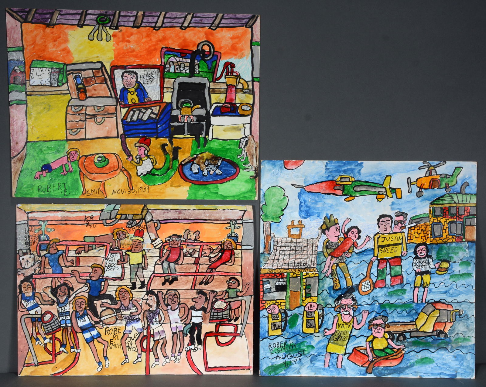 Robert E. Smith. Three Paintings. (1 of 4)