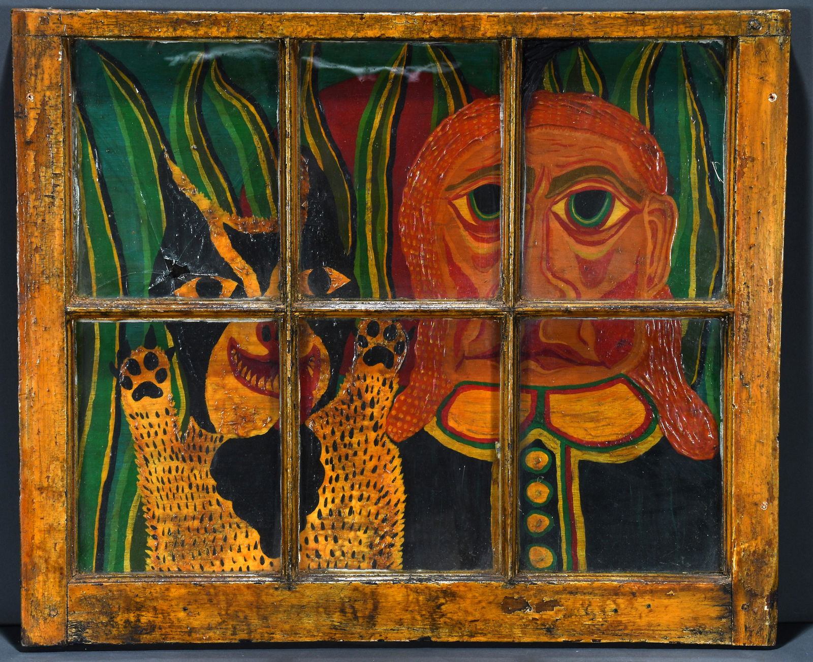 R.D. Bissett. Woman & Cat At Window. (1 of 3)