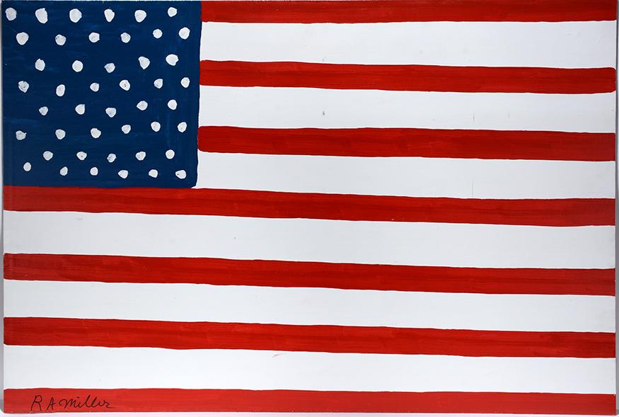 R.A. Miller. Large American Flag. (1 of 1)